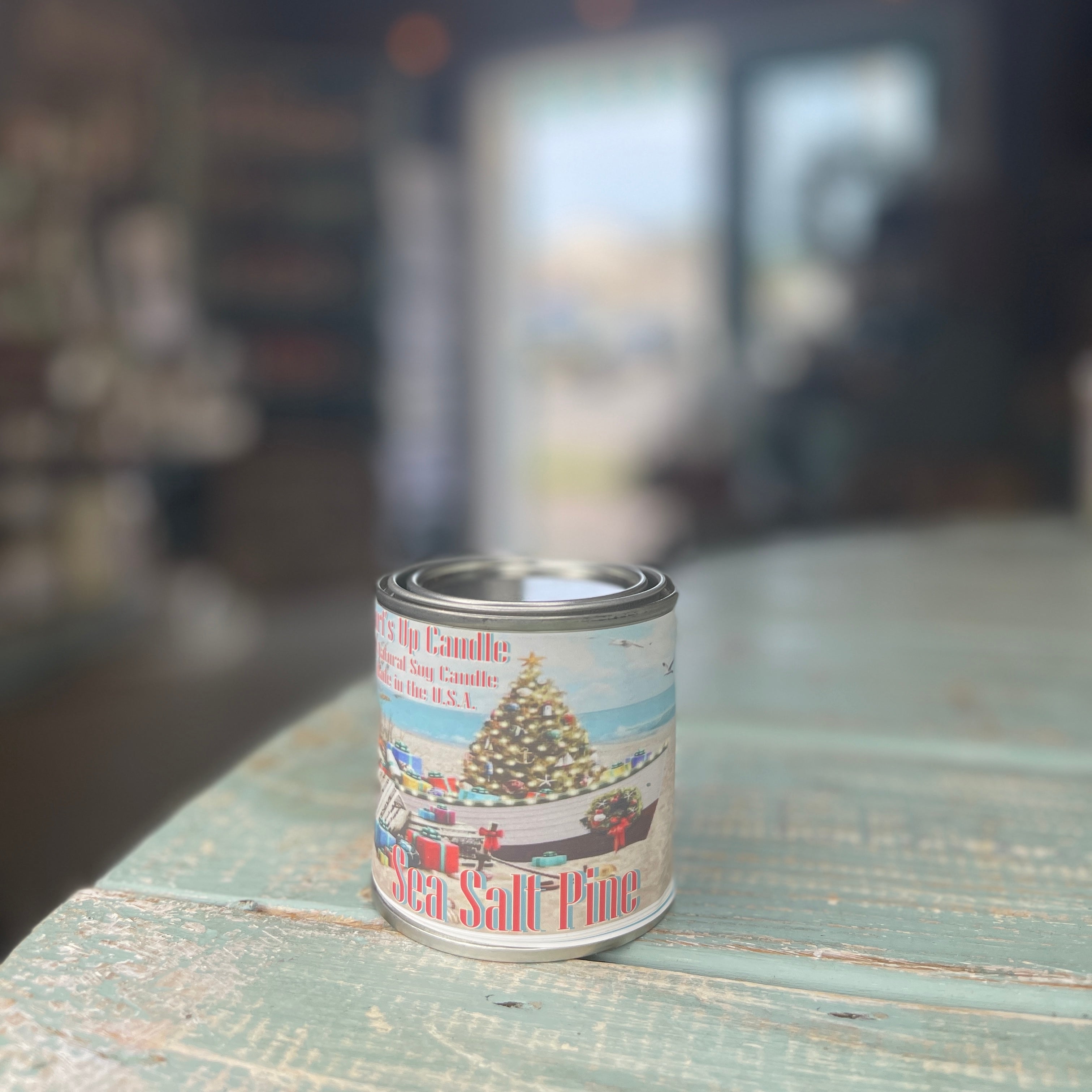 Sea Salt Pine Paint Can Candle - Vintage Collection