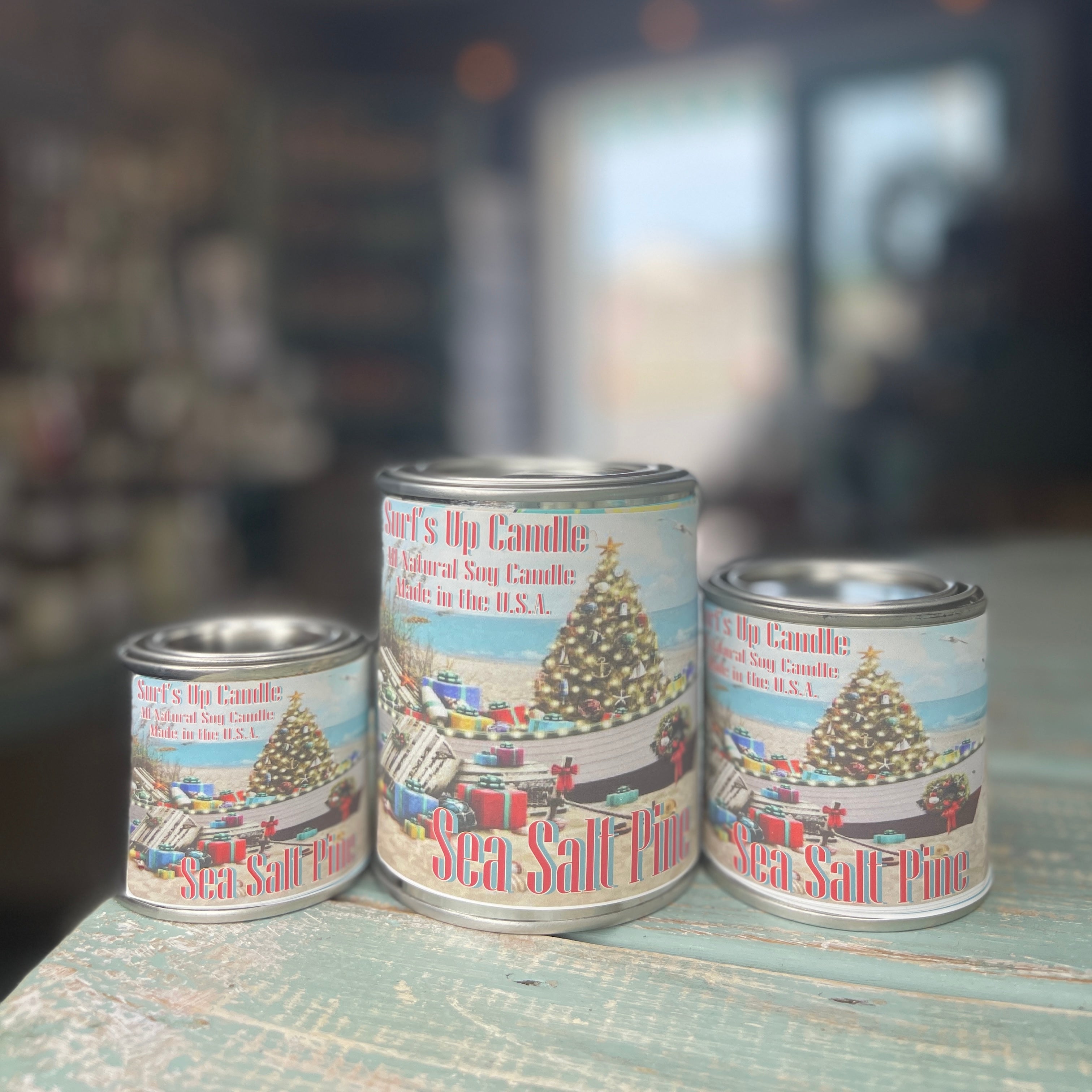 Sea Salt Pine Paint Can Candle - Vintage Collection