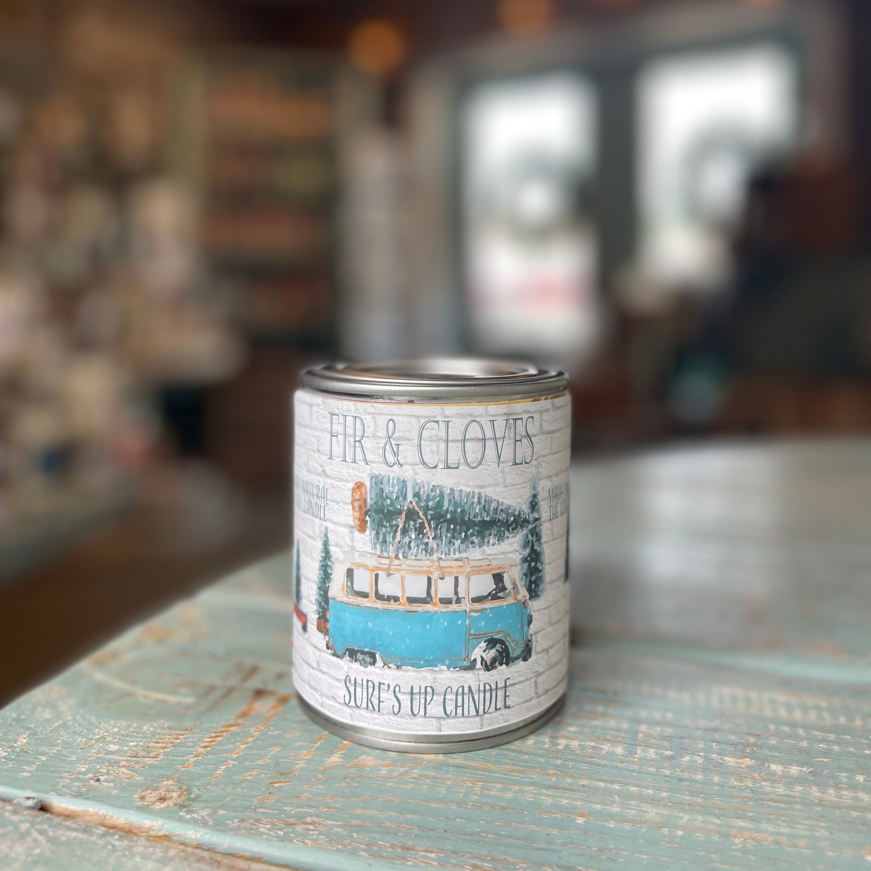 Fir & Cloves Paint Can Candle - Vintage Collection