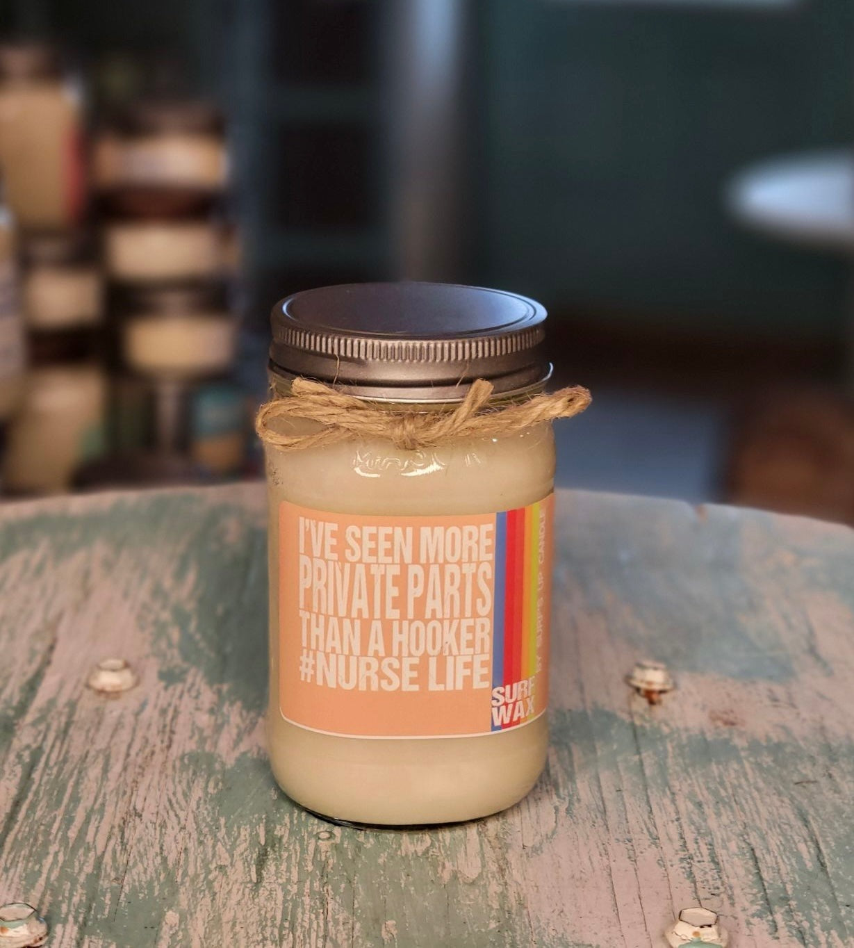 Nurse Life Surf Wax Mason Jar Candle - Not Your Mother's Collection