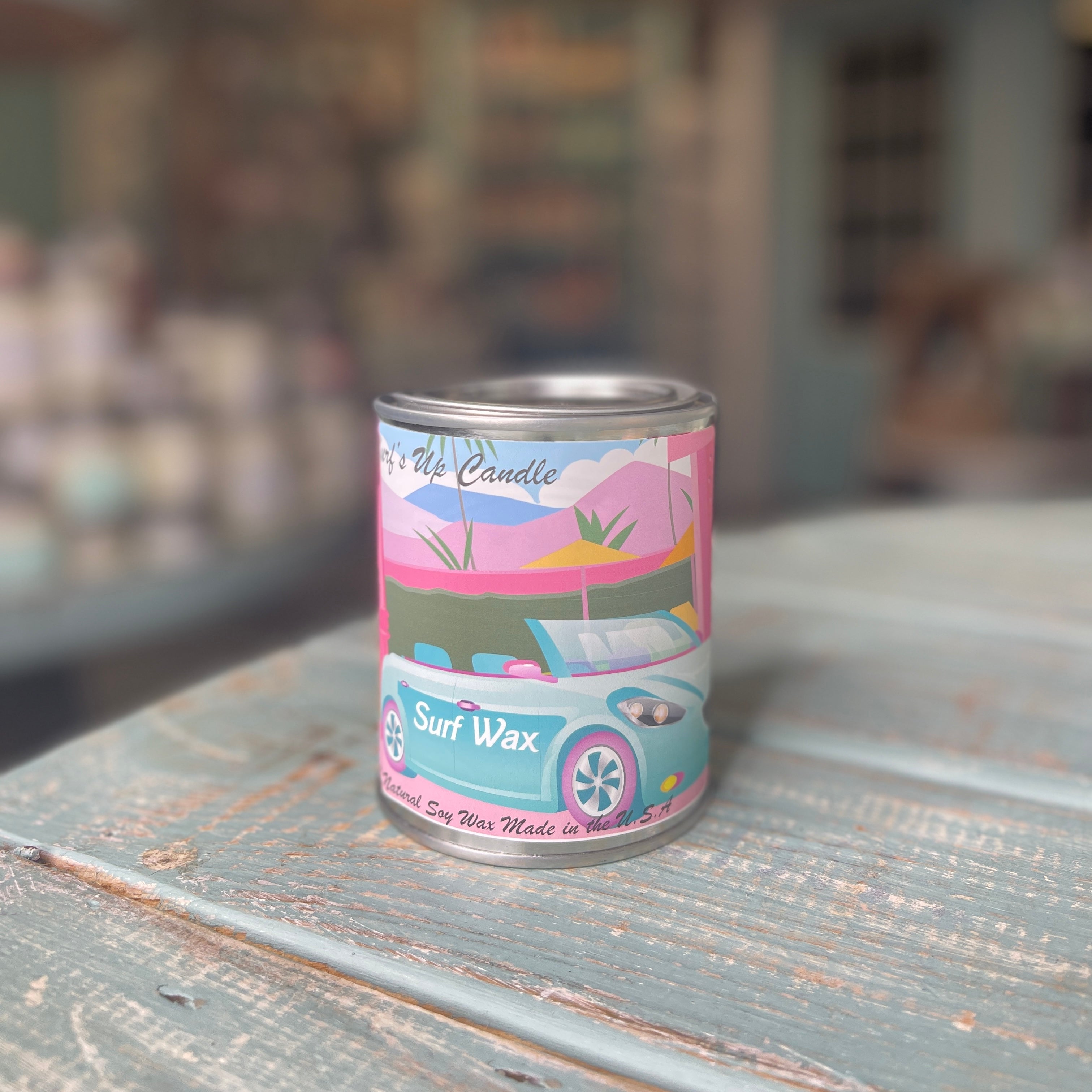 Pink Collectible Surf Wax Paint Can Candle - Barbie Inspired Collection