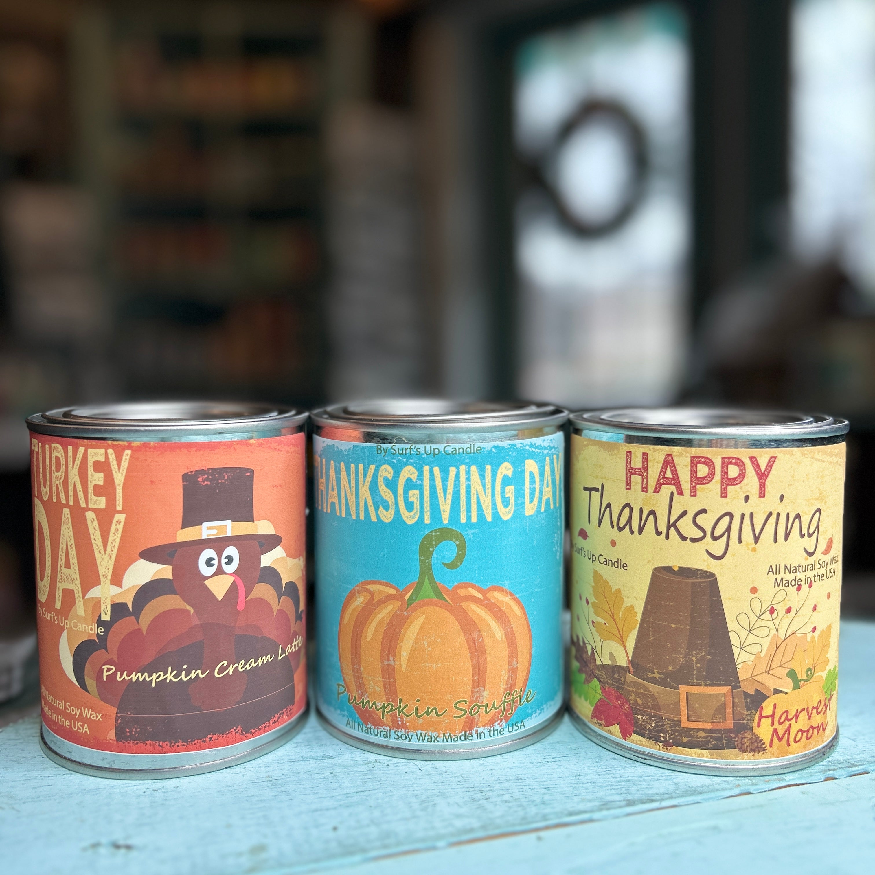 Vintage Thanksgiving Paint Can Trio - Thanksgiving Collection