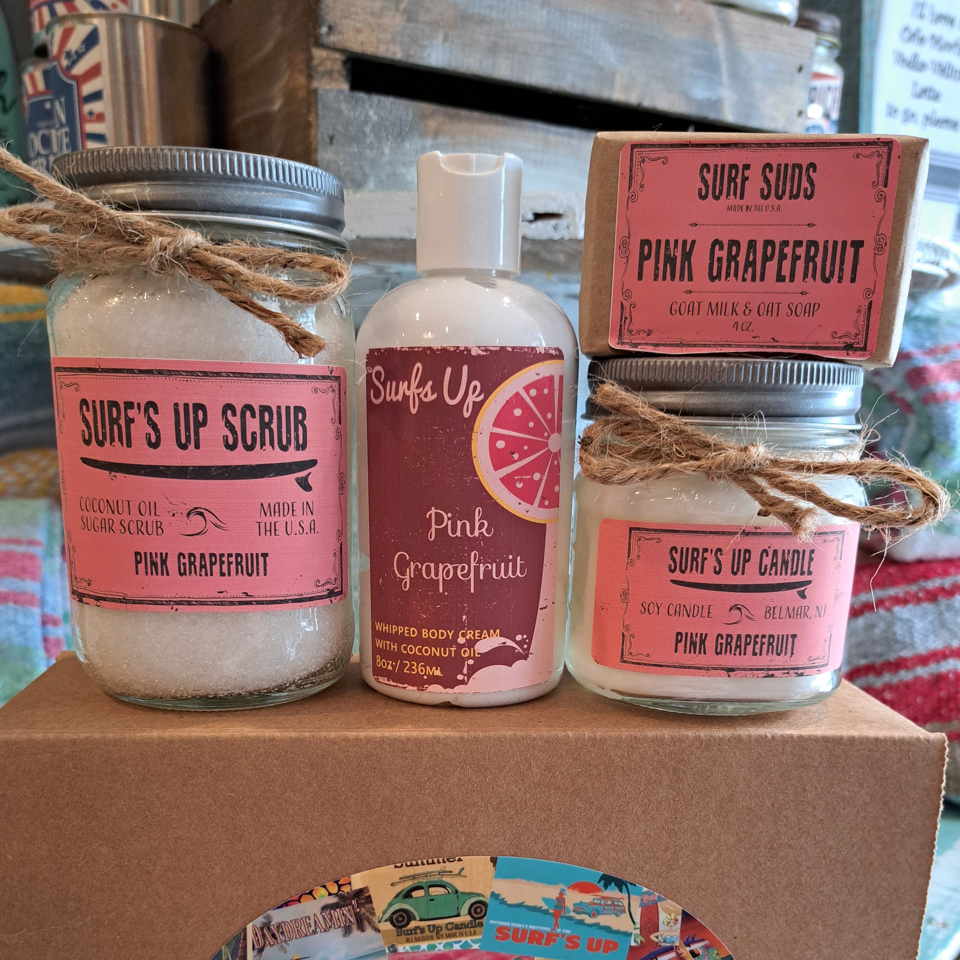 Pink Grapefruit Bath & Body Gift Box