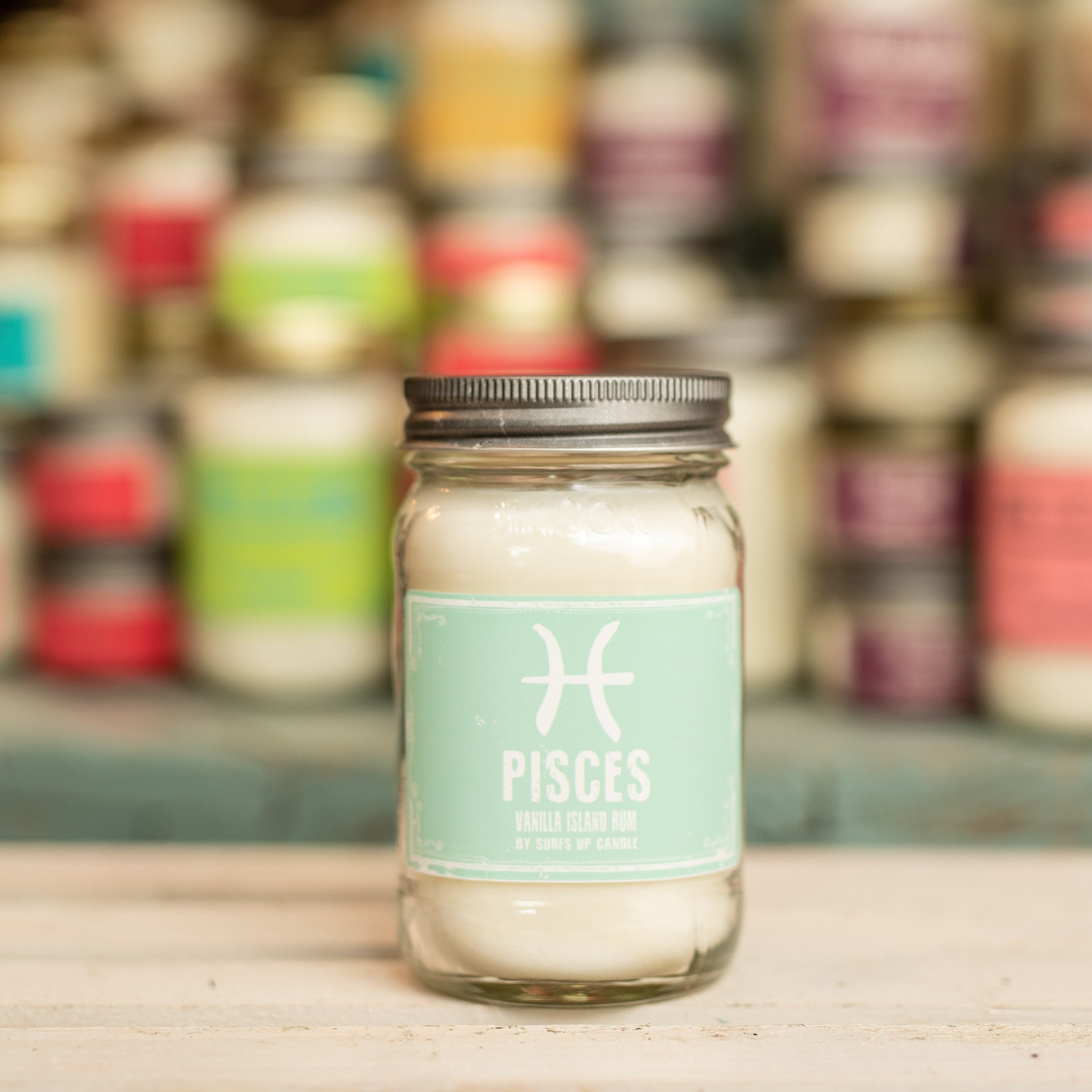 Pisces Vanilla Island Rum Mason Jar - Zodiac Collection