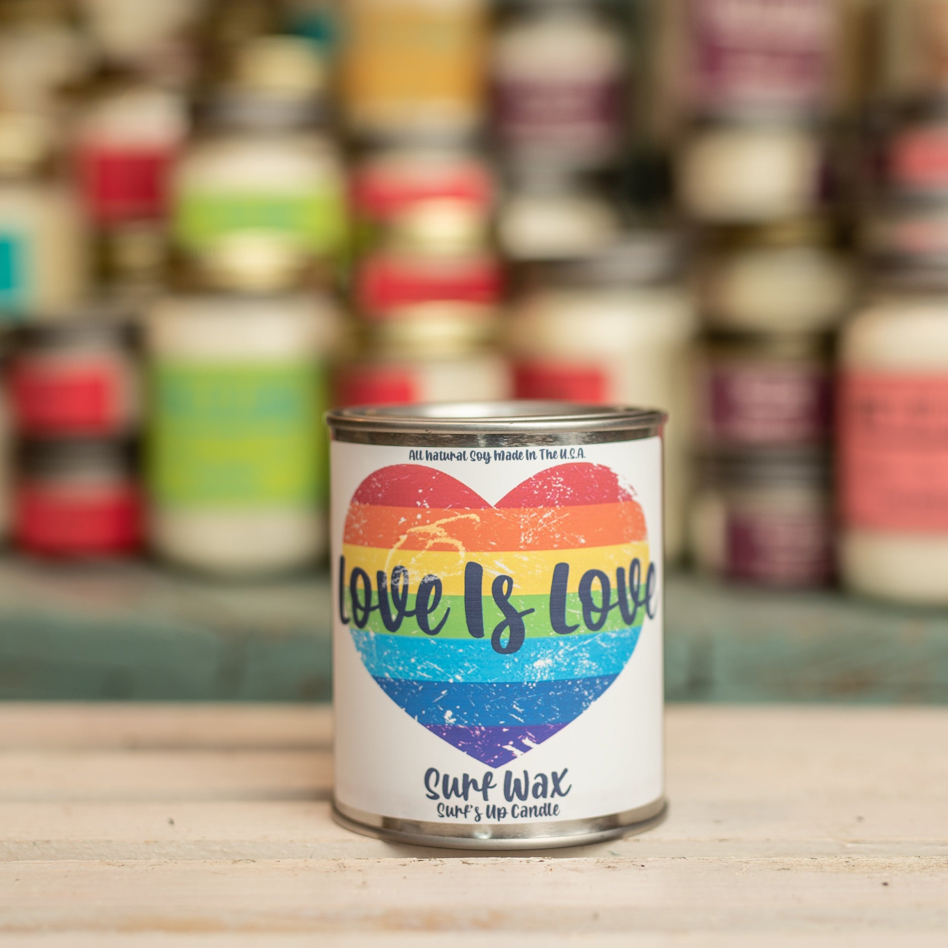 Love is Love Surf Wax Paint Can