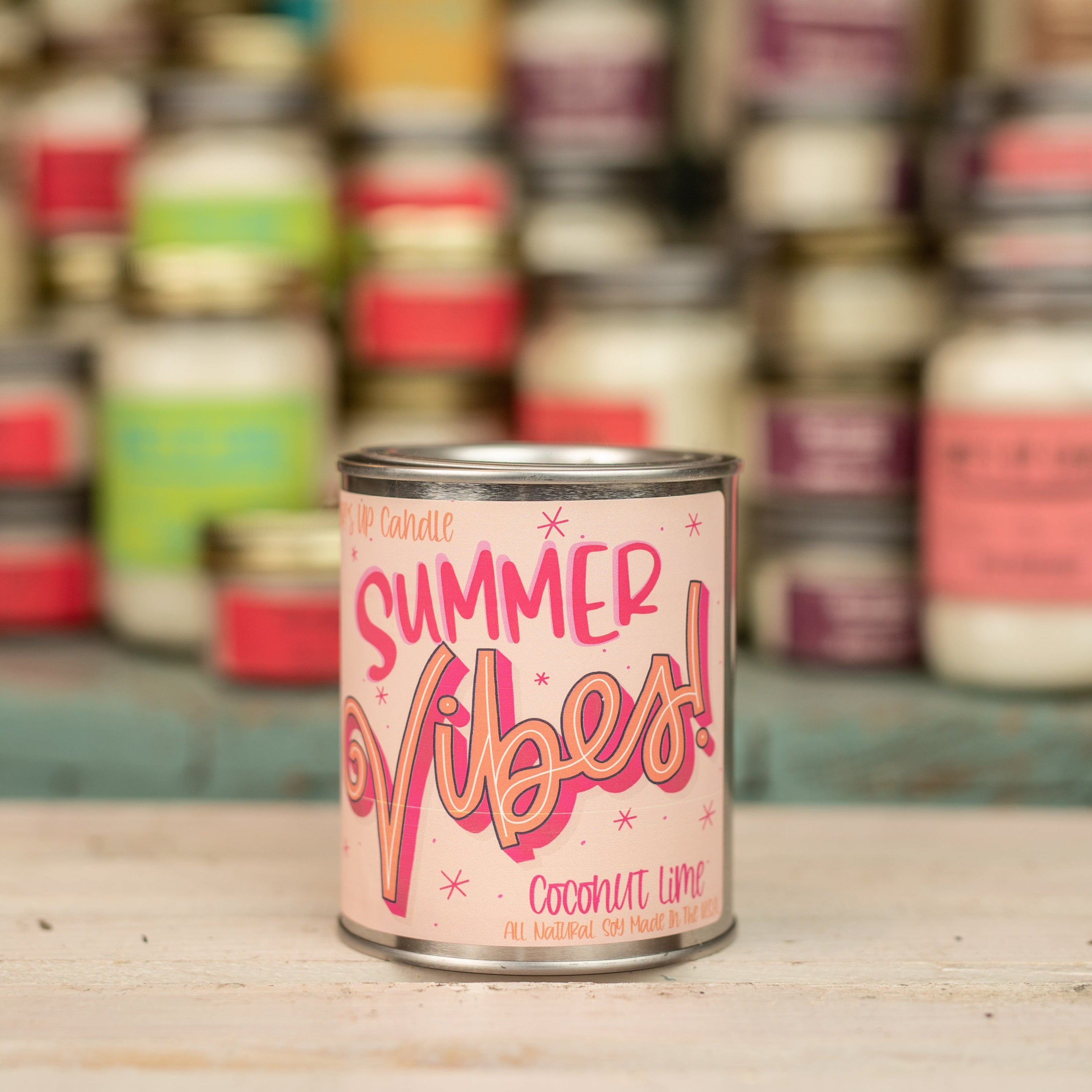 Coconut Lime Summer Vibes Paint Can Candle