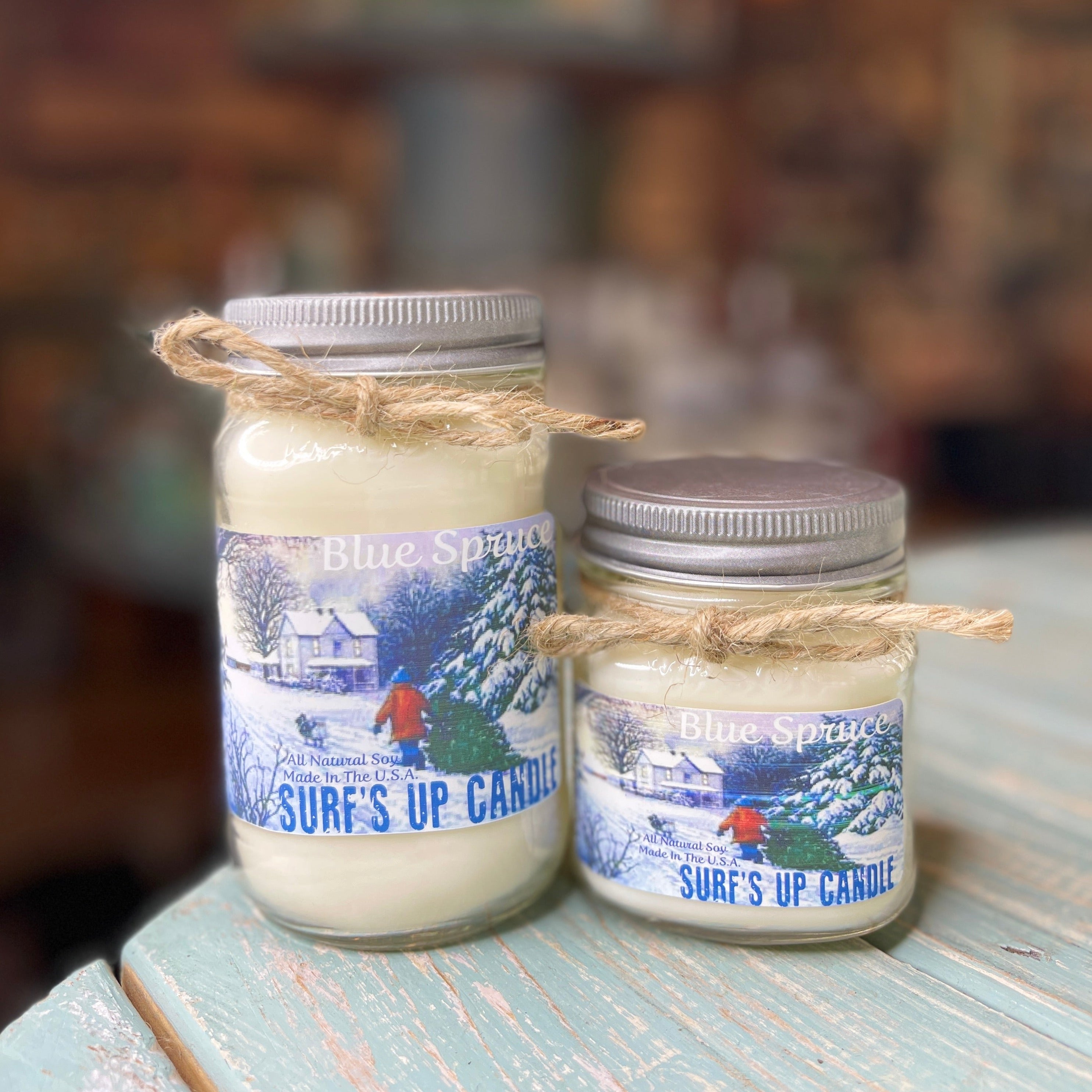 Blue Spruce Mason Jar Candle - Vintage Collection