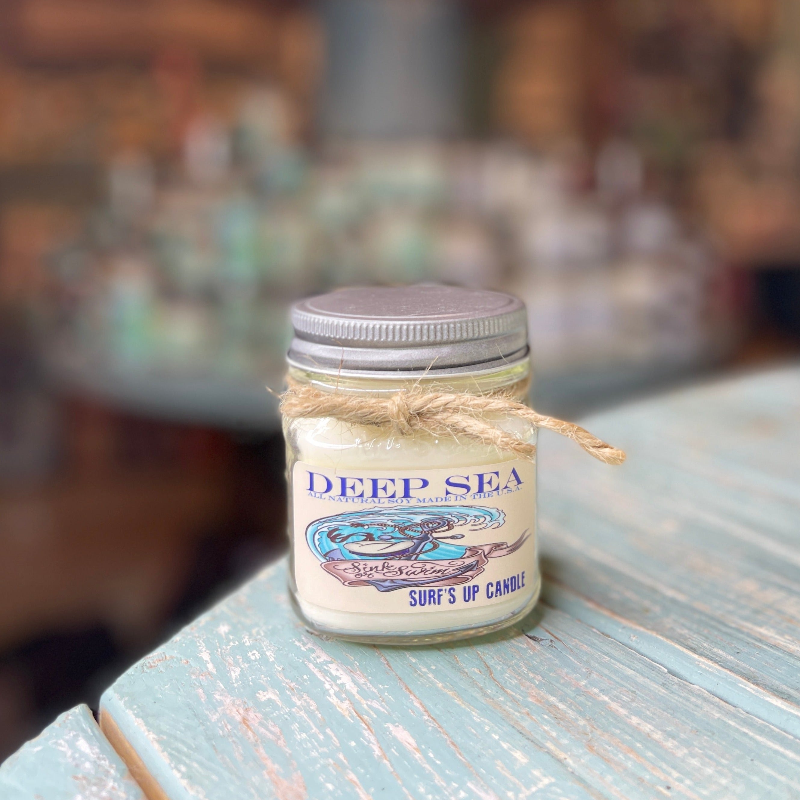 Deep Sea Mason Jar Candle - Vintage Collection