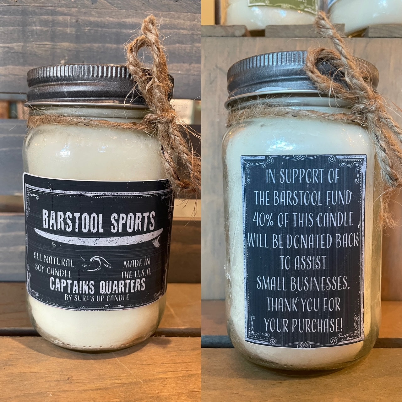 Captains Quarters - Barstool Fund - Large Mason Jar