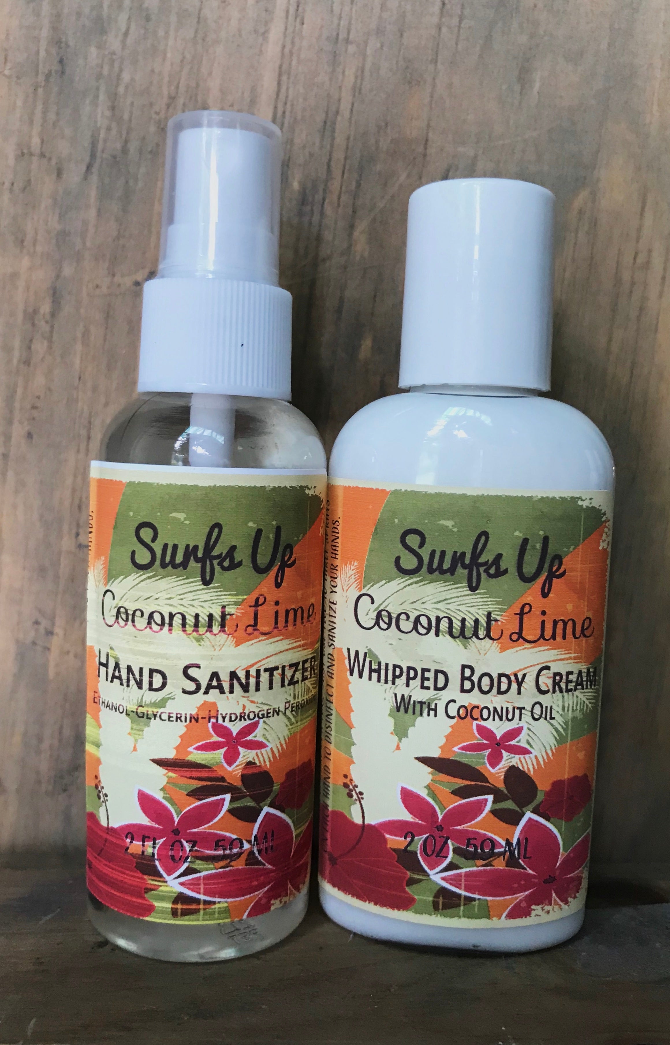 2oz Lotion and Hand Sanitizer - Coconut Lime
