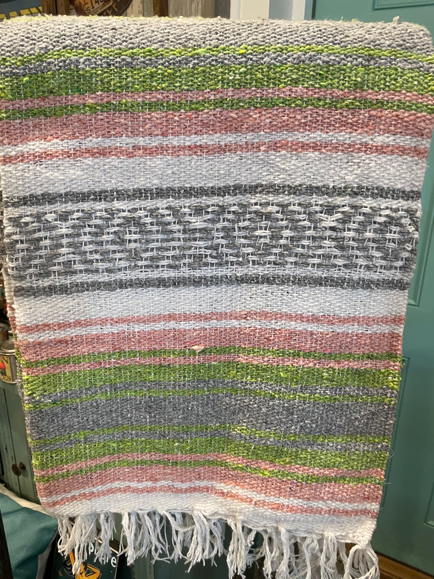 Beach Towels l Throw Blankets - Green | Pink | Gray #56