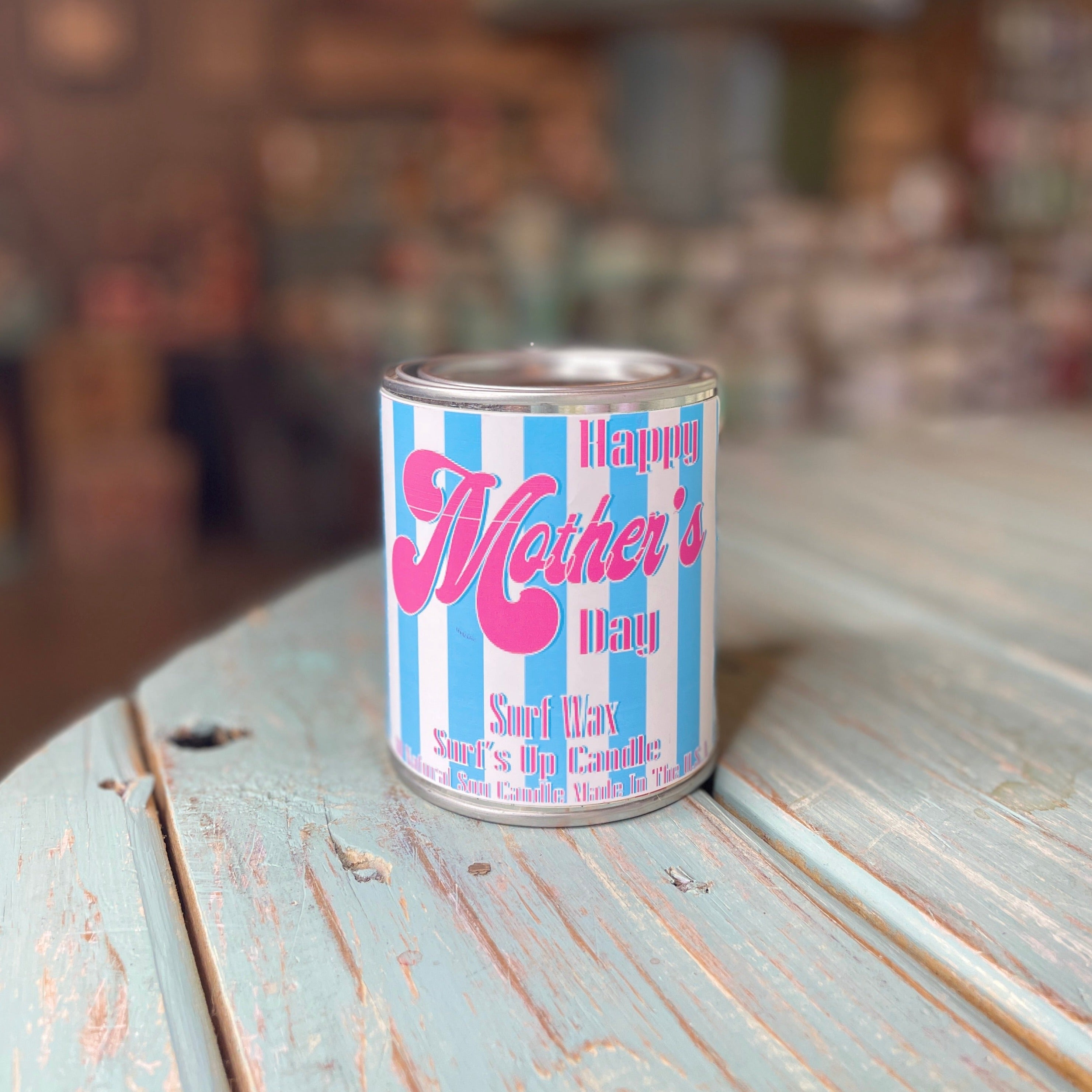 Surf Wax Pink Heart Paint Can Candle - Mother's Day Collection