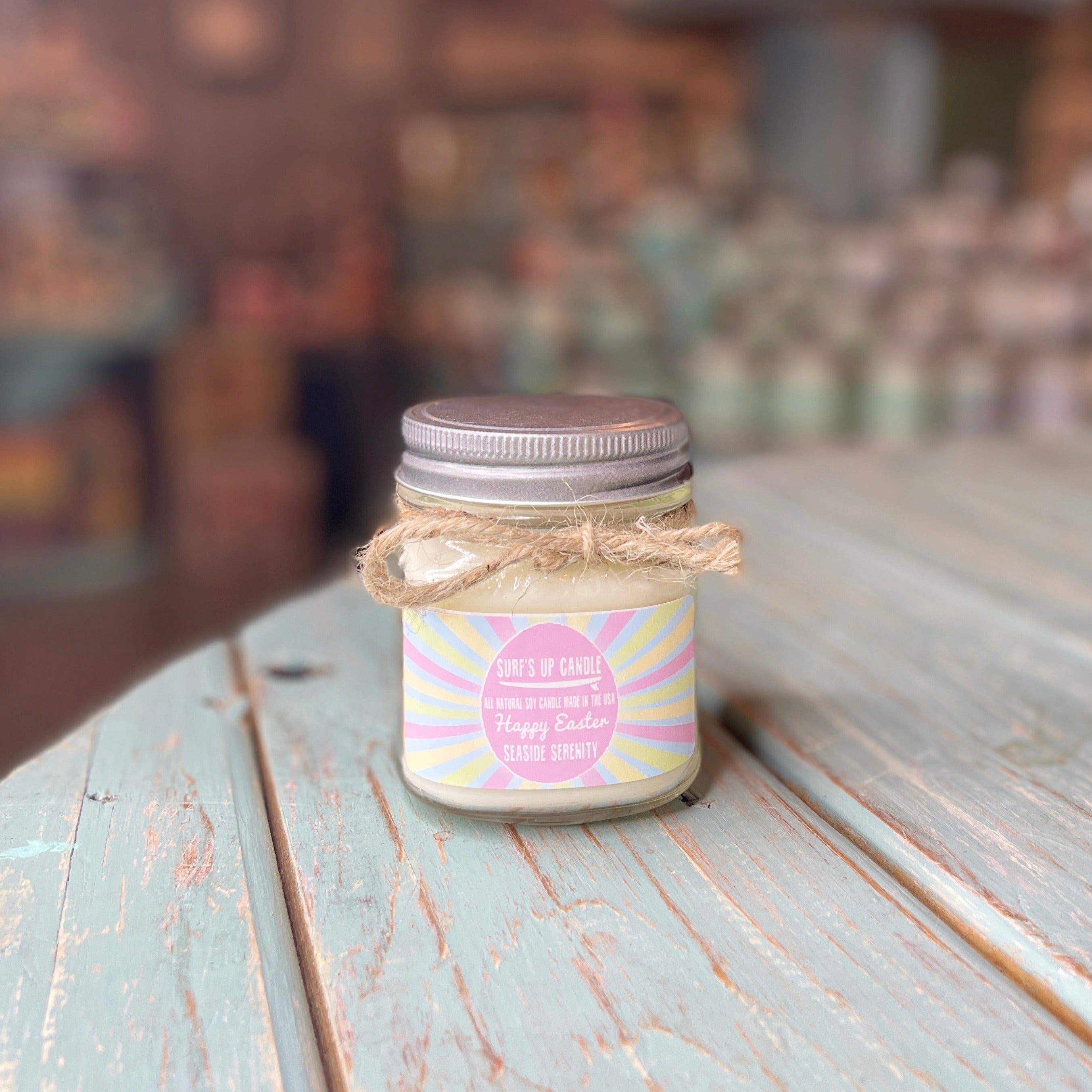 Little Easter Egg Seaside Serenity Mason Jar Candle -  Easter Collection