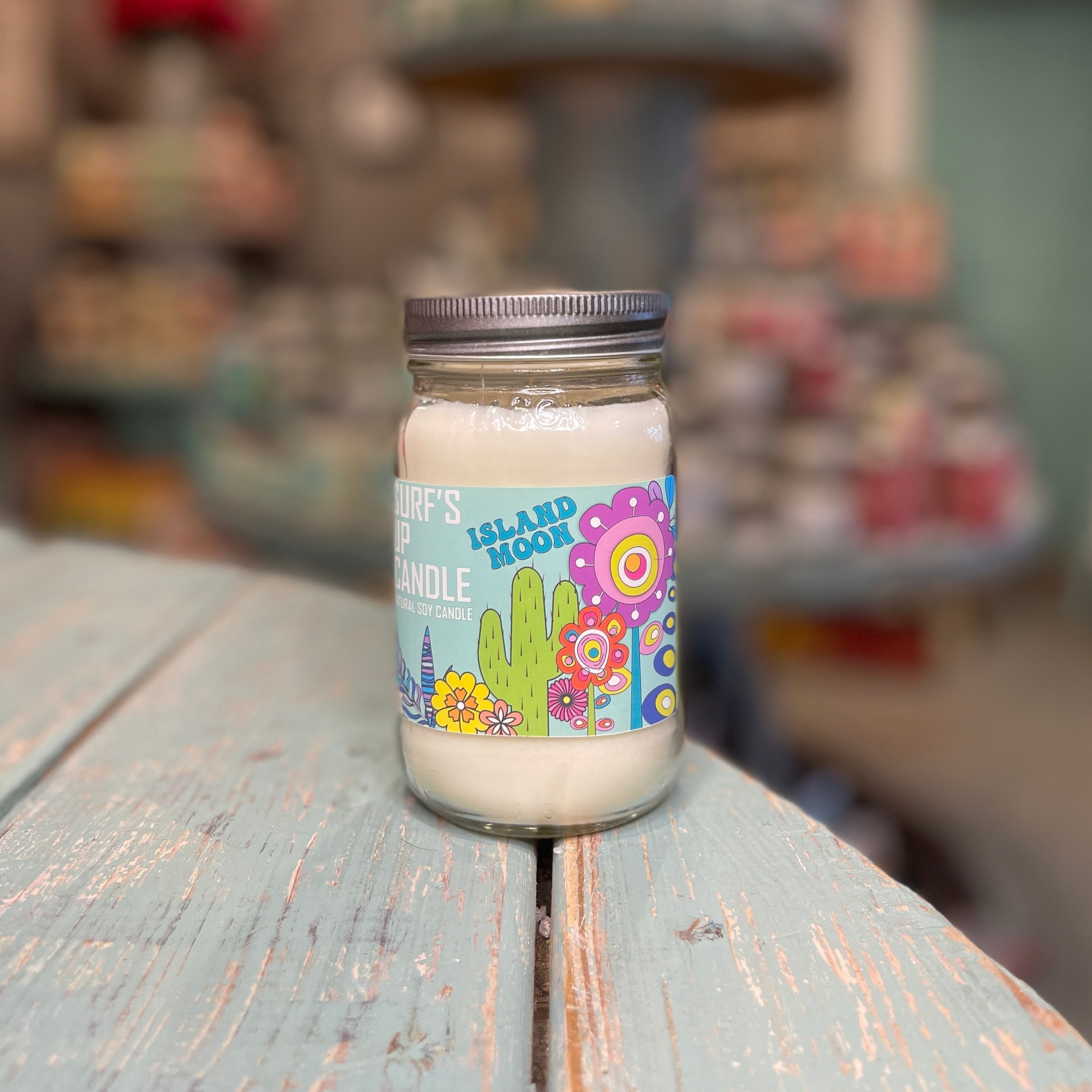 Boho Desert - Island Moon Mason Jar