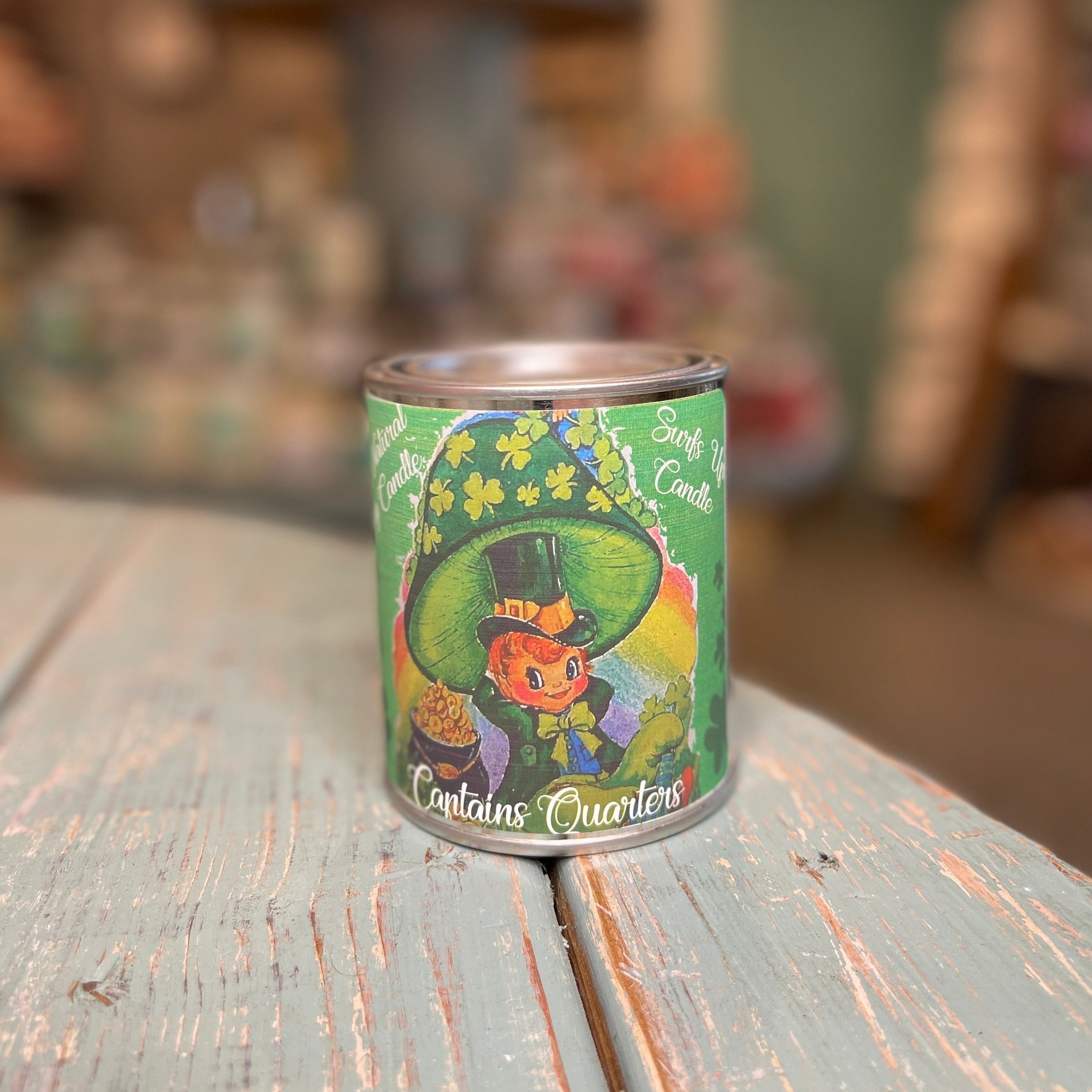 Leprechaun Captains Quarters Paint Can Candle - St. Patrick's Day Collection