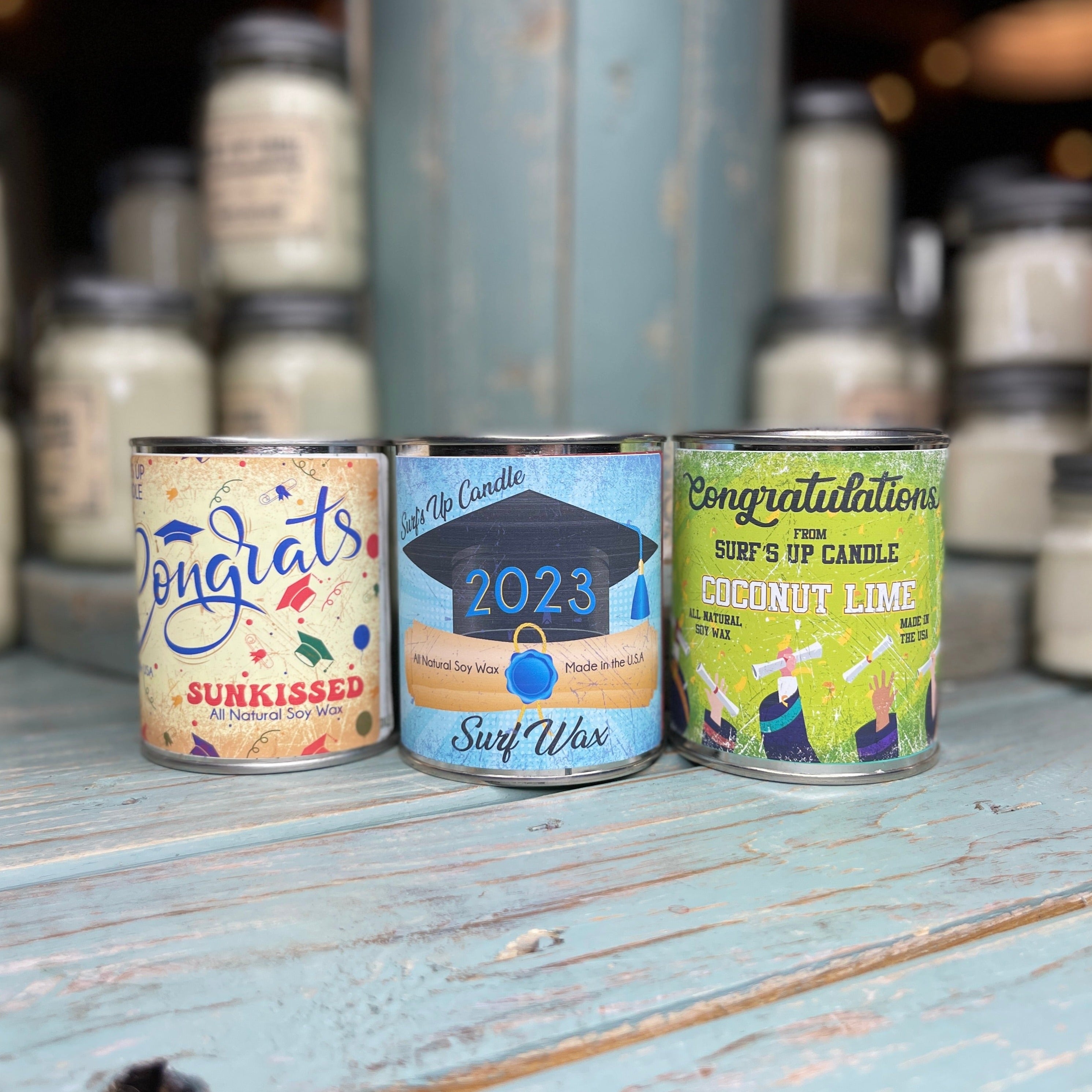 Congrats Paint Can Candle Trio - Graduation Collection