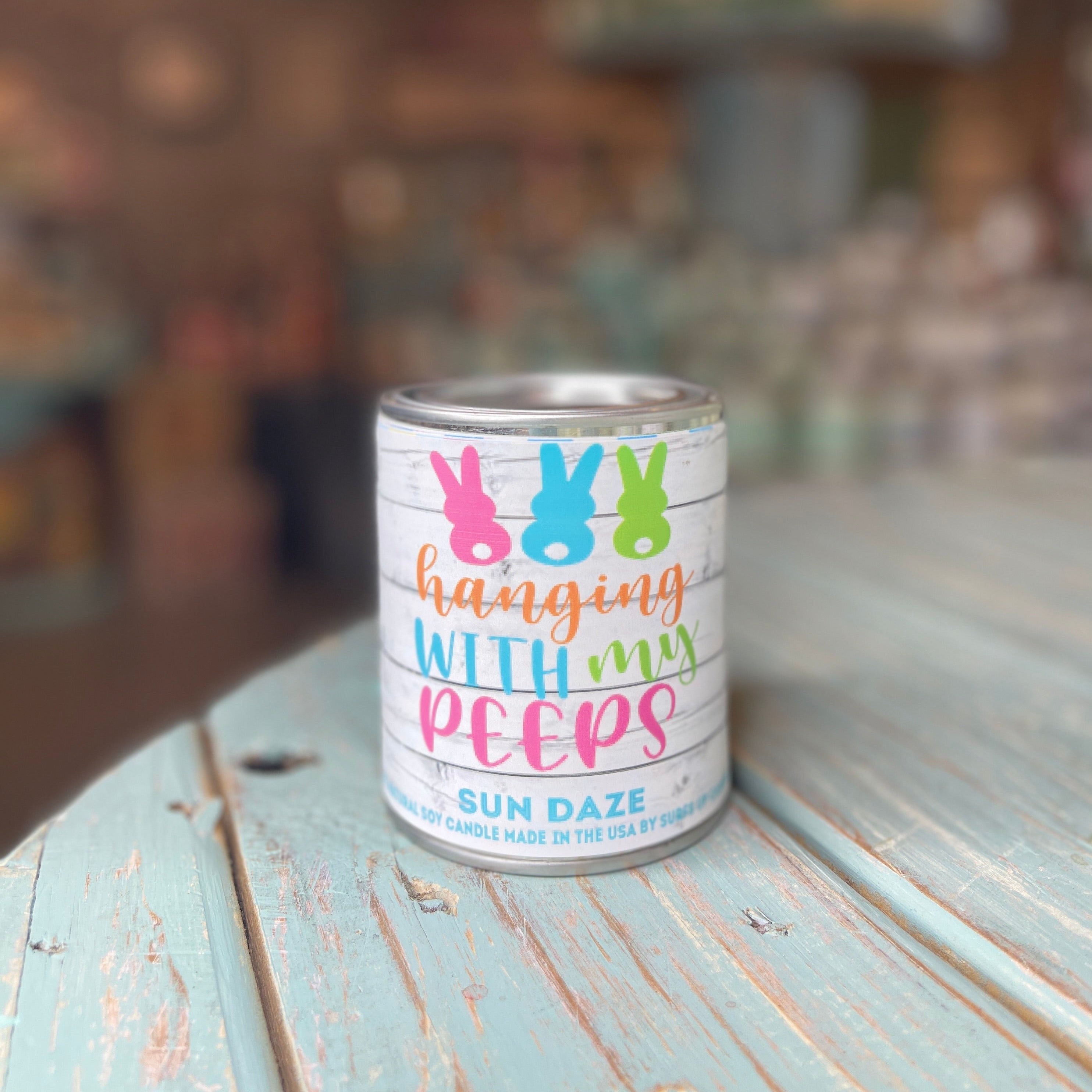 Hanging Sun Daze Paint Can Candle - Easter Collection
