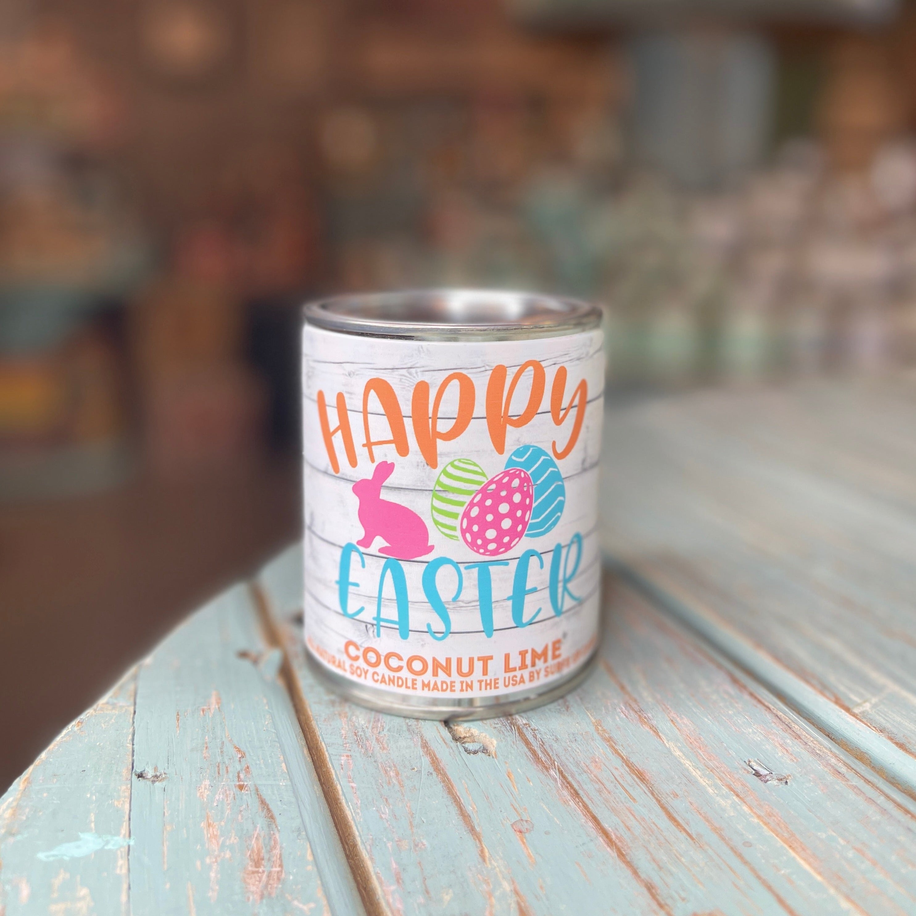 Happy Easter Coconut Lime Paint Can Candle - Easter Collection