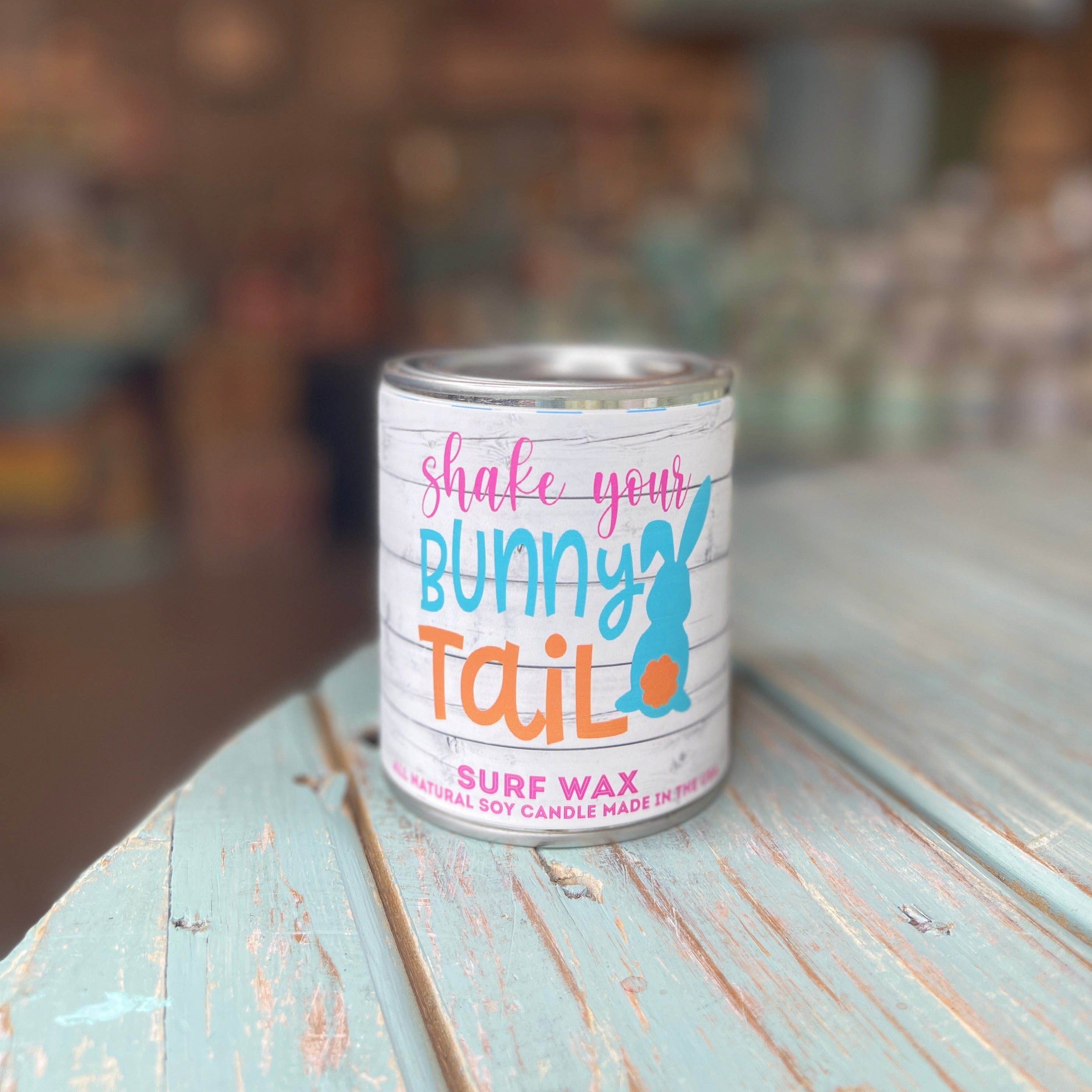 Shake your bunny tail Surf Wax Paint Can Candle - Easter Collection