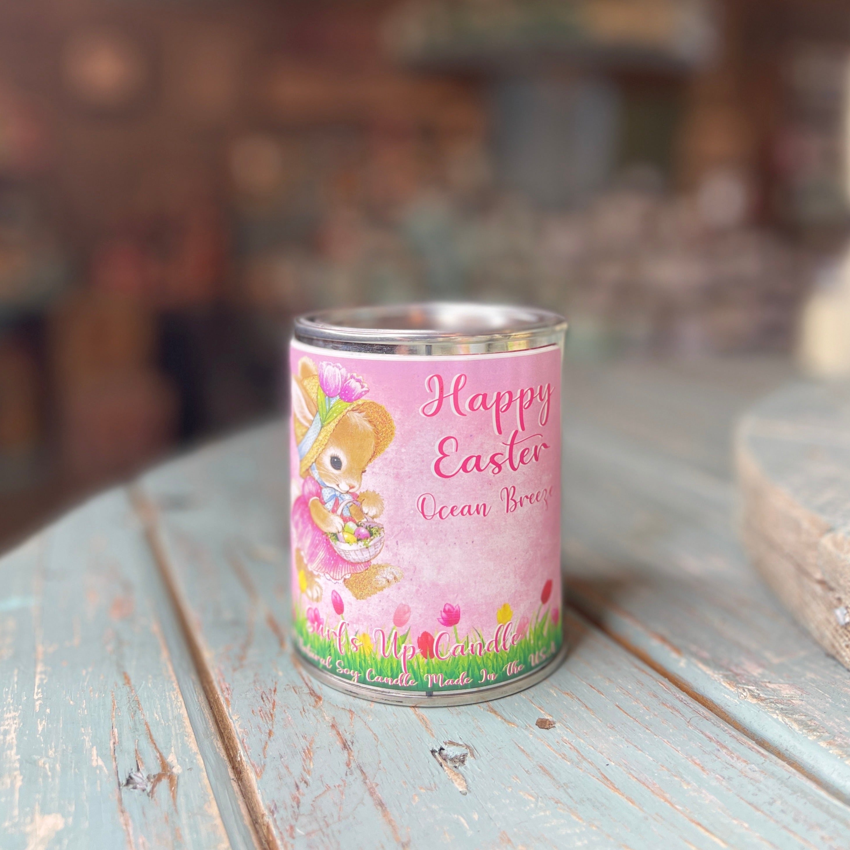 Vintage Easter Ocean Breeze Paint Can Candle - Easter Collection