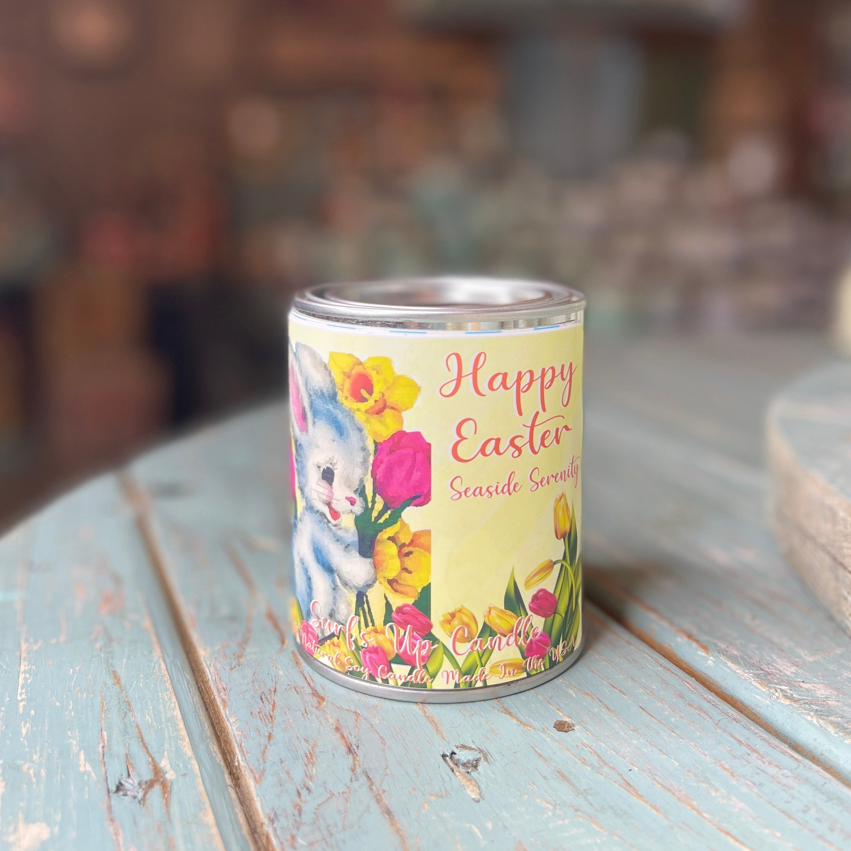 Easter Bunny Seaside Serenity Paint Can Candle - Easter Collection