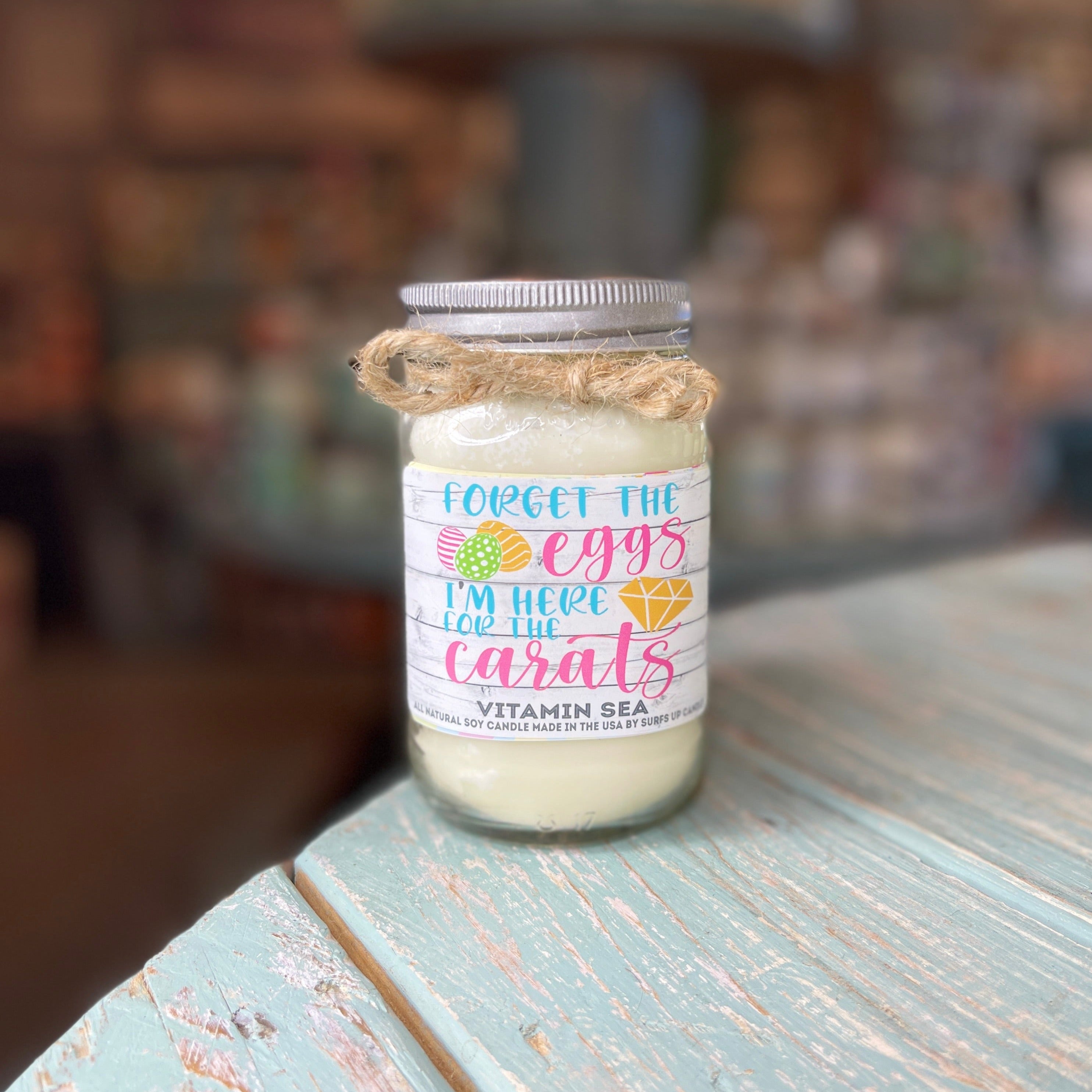 Forget the Eggs Vitamin Sea Mason Jar Candle - Easter Collection