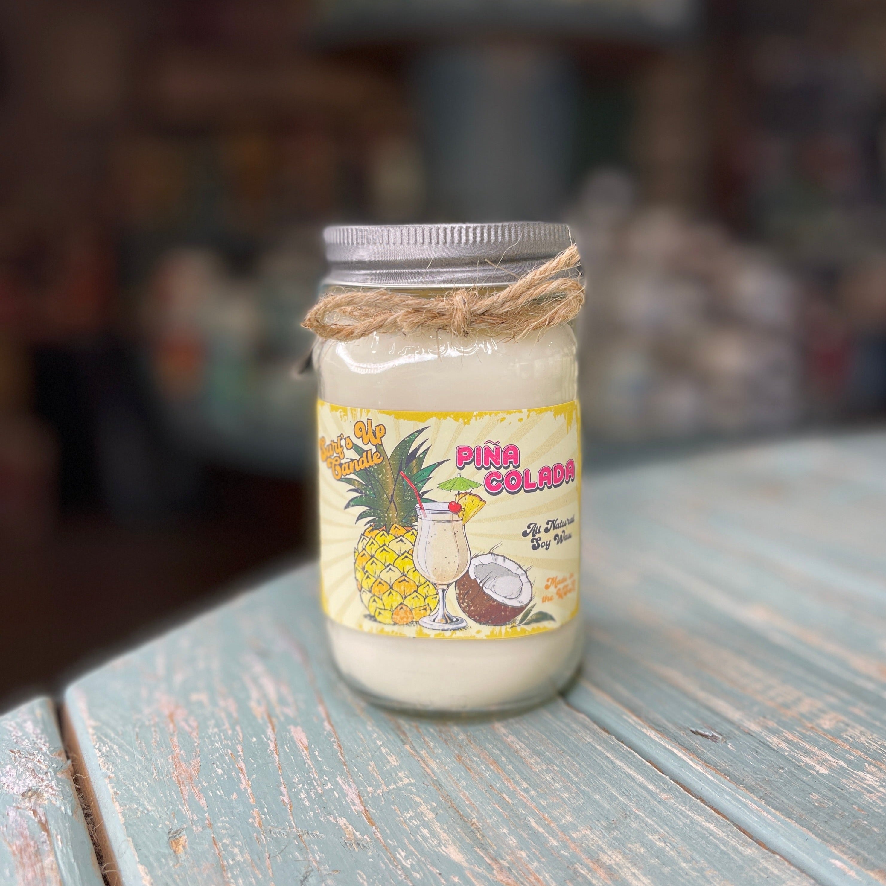 Pina Colada Mason Jar Candle - Vintage Collection