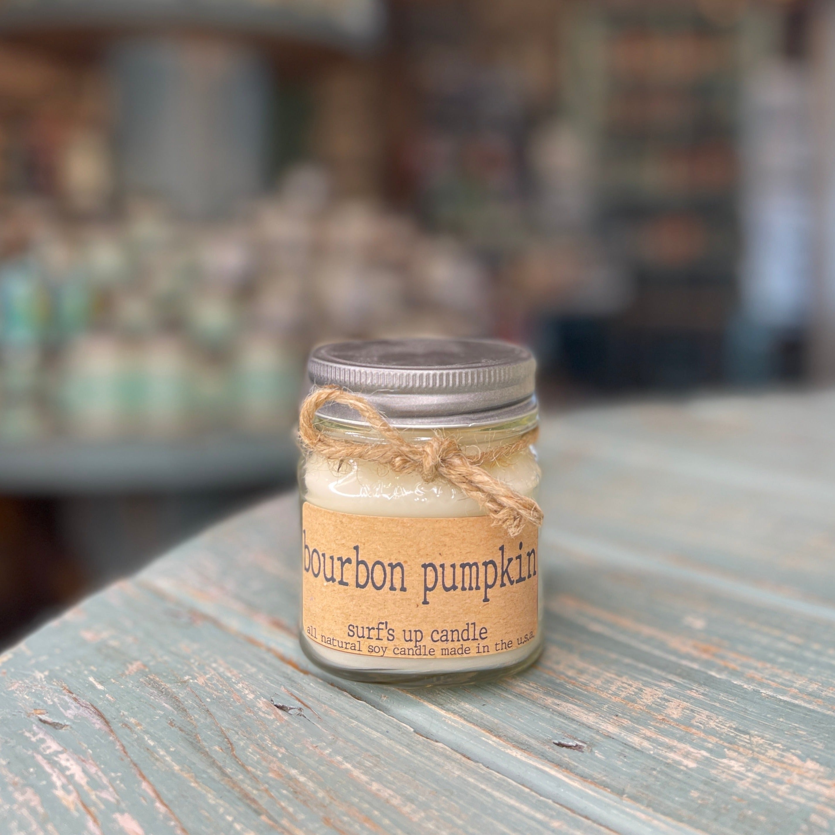 Bourbon Pumpkin Mason Jar Candle - Brown Bag Collection