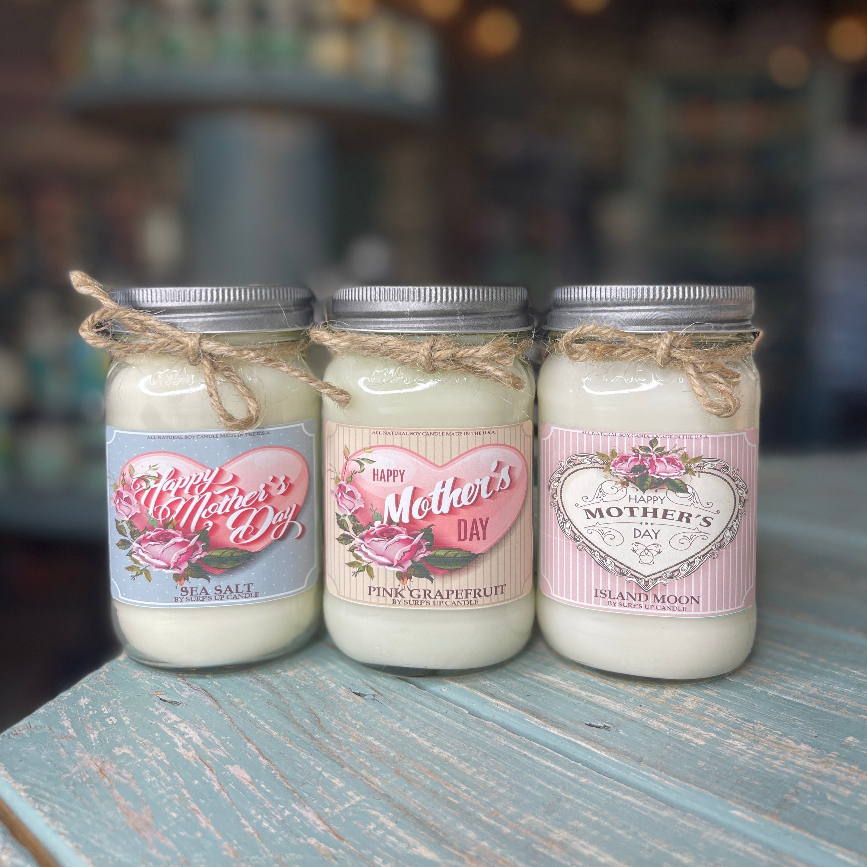 Vintage Mason Jar Candle Trio - Mother's Day Collection