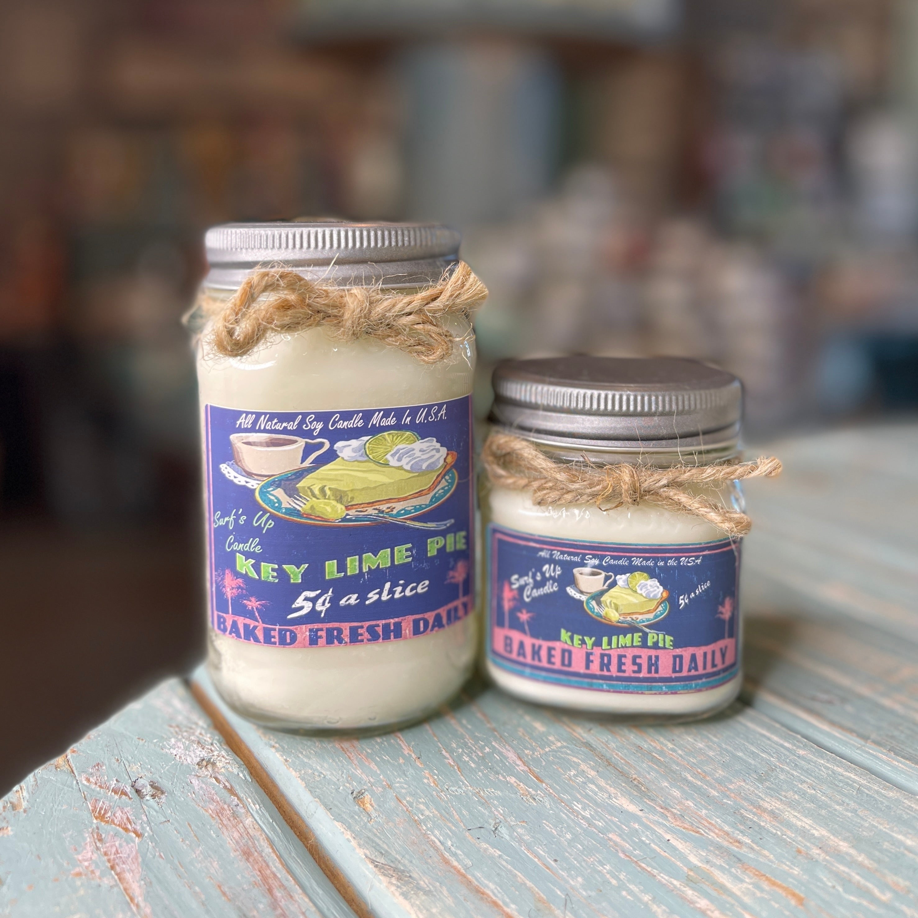 Key Lime Pie Mason Jar Candle - Vintage Collection