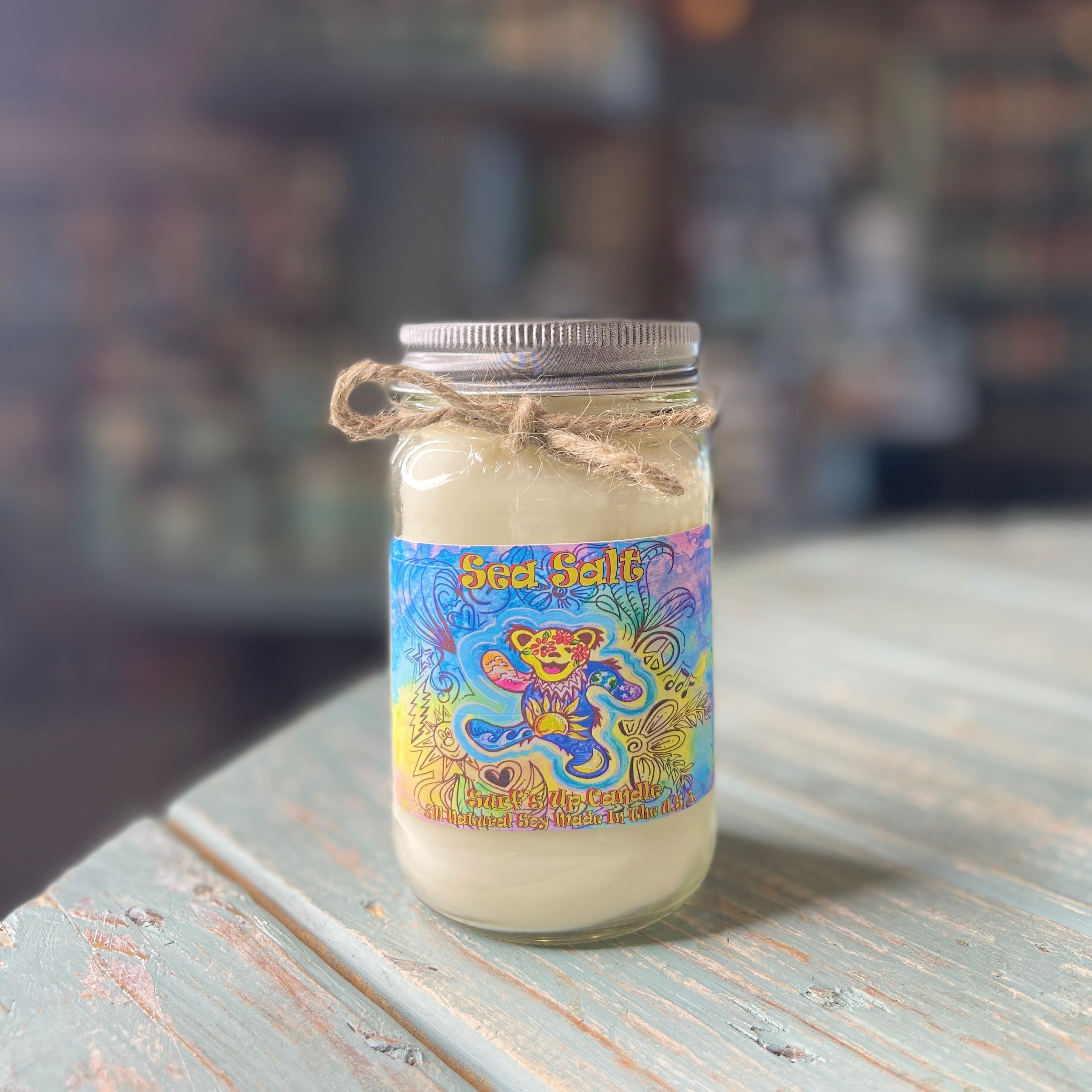Sea Salt Bear Mason Jar - Grateful Dead Inspired Collection