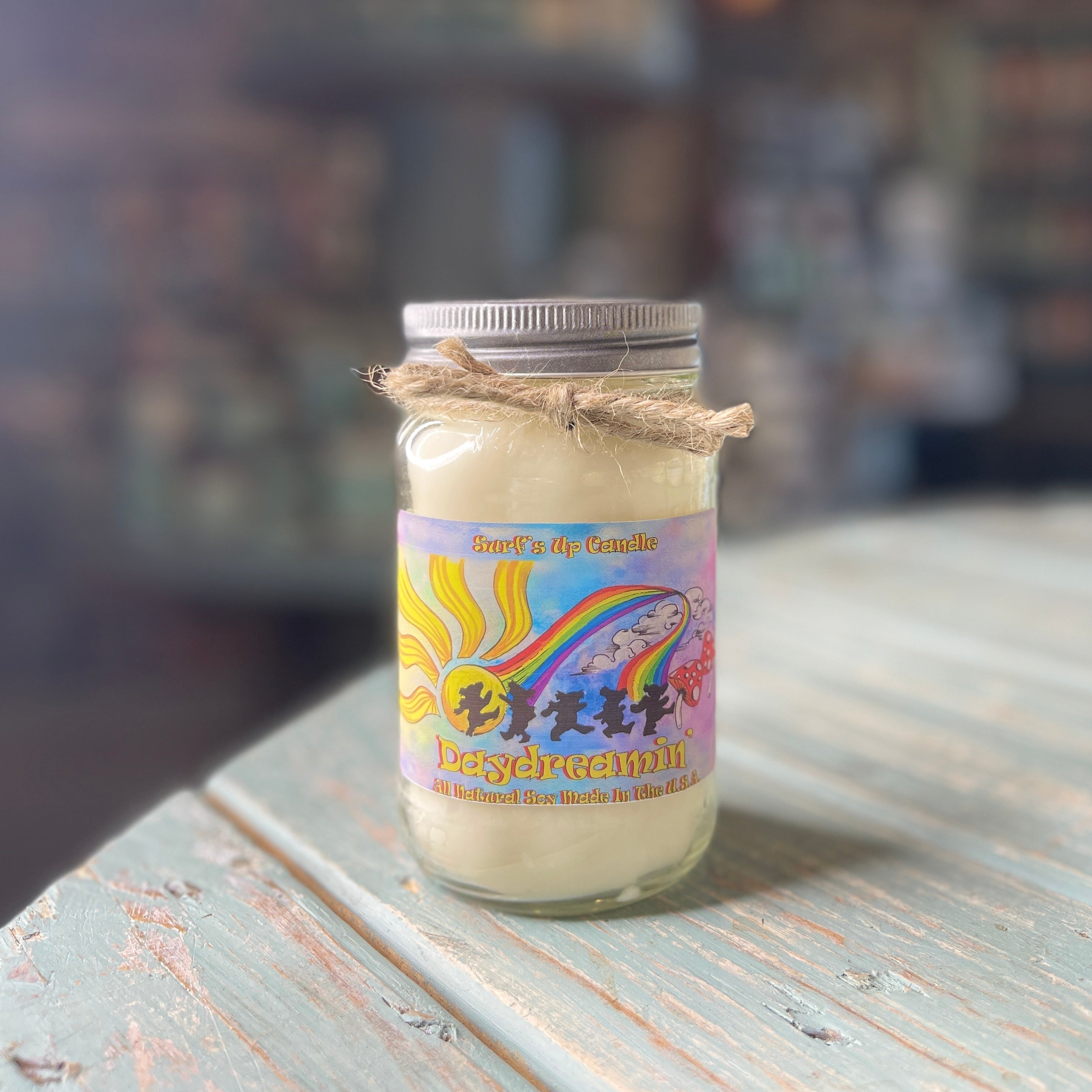 Daydreamin' Rainbow Mason Jar Candle- Grateful Dead Inspired Collection