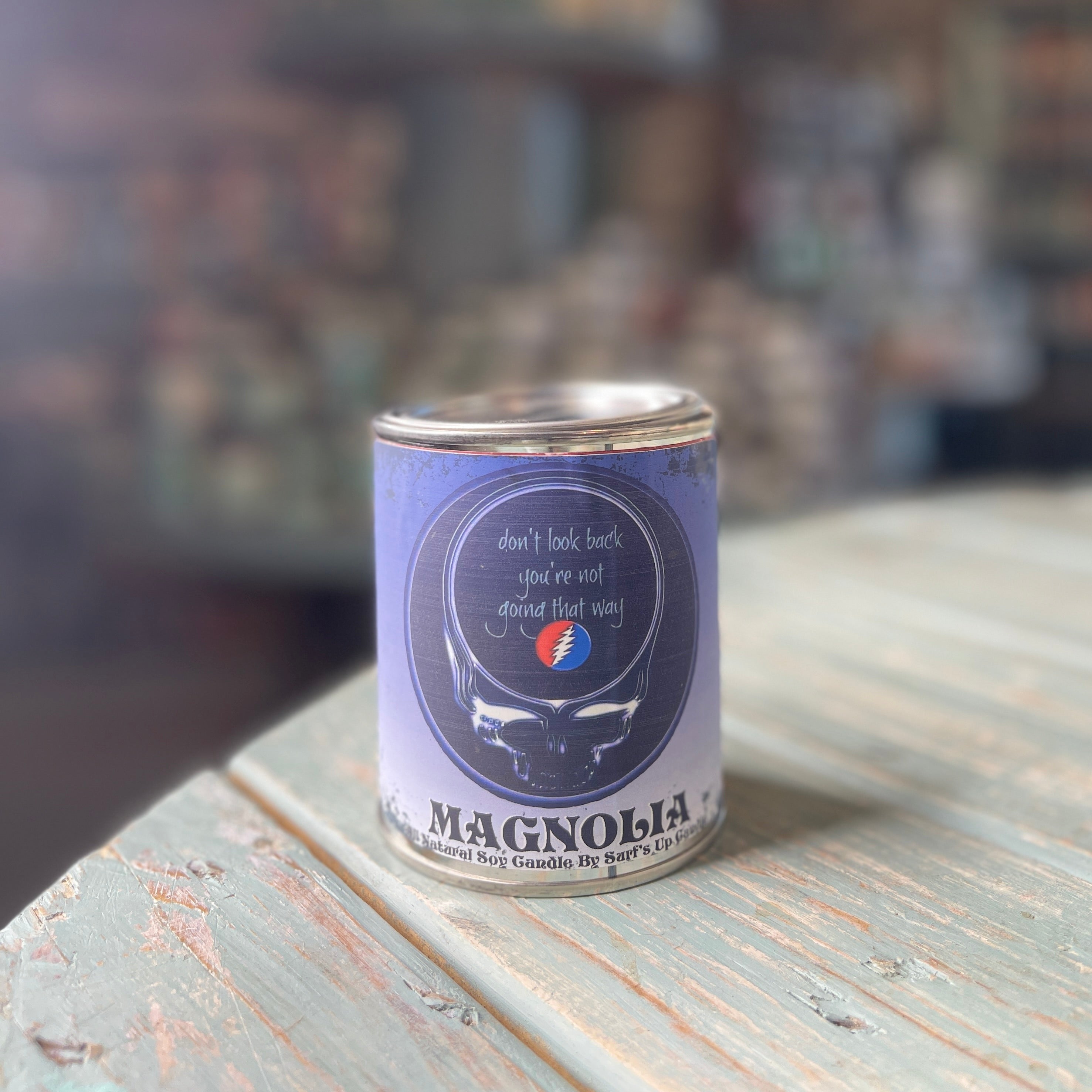 Magnolia Don't Look Back Paint Can Candle - Grateful Dead Inspired Collection