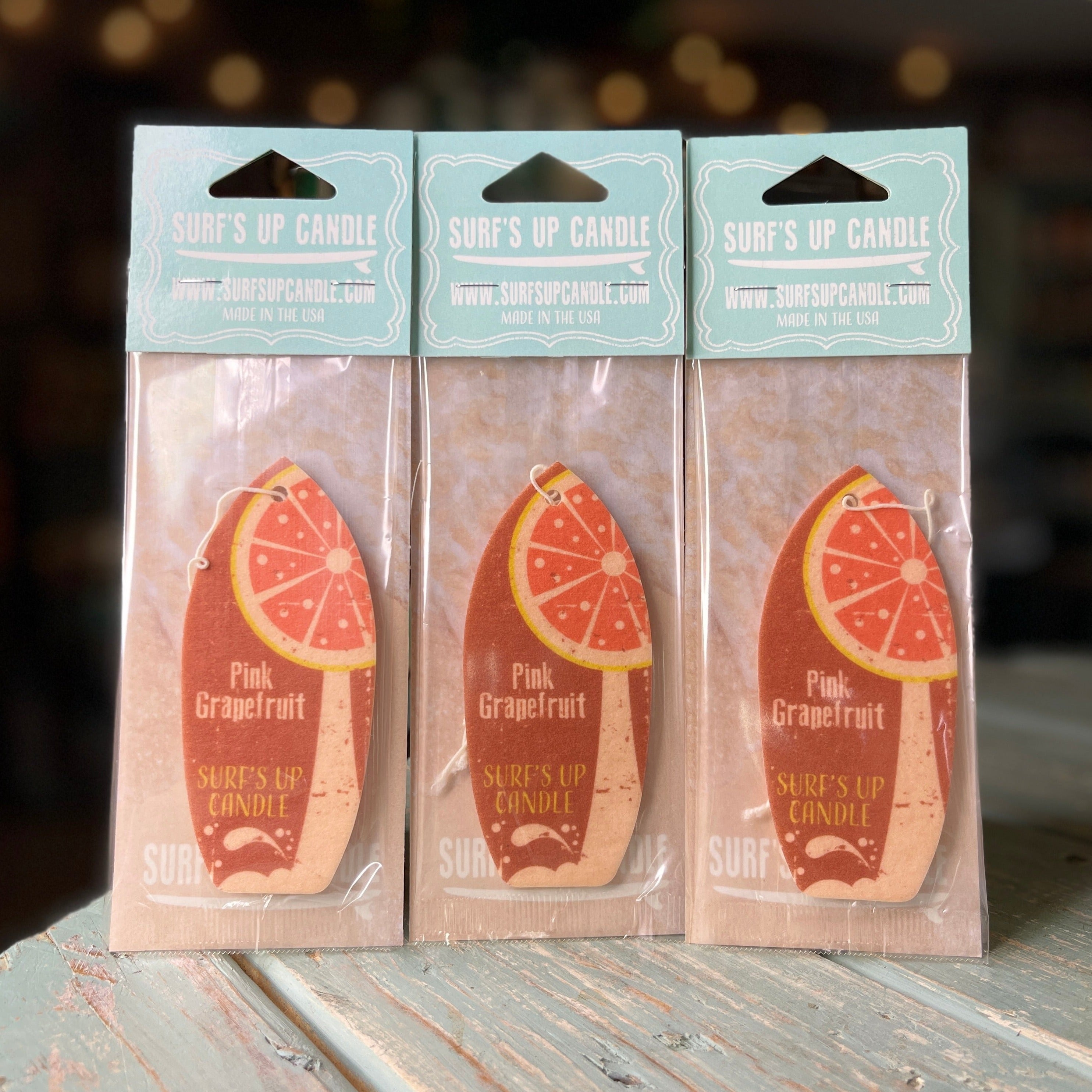 Vintage Pink Grapefruit Air Freshener - Pack of 3