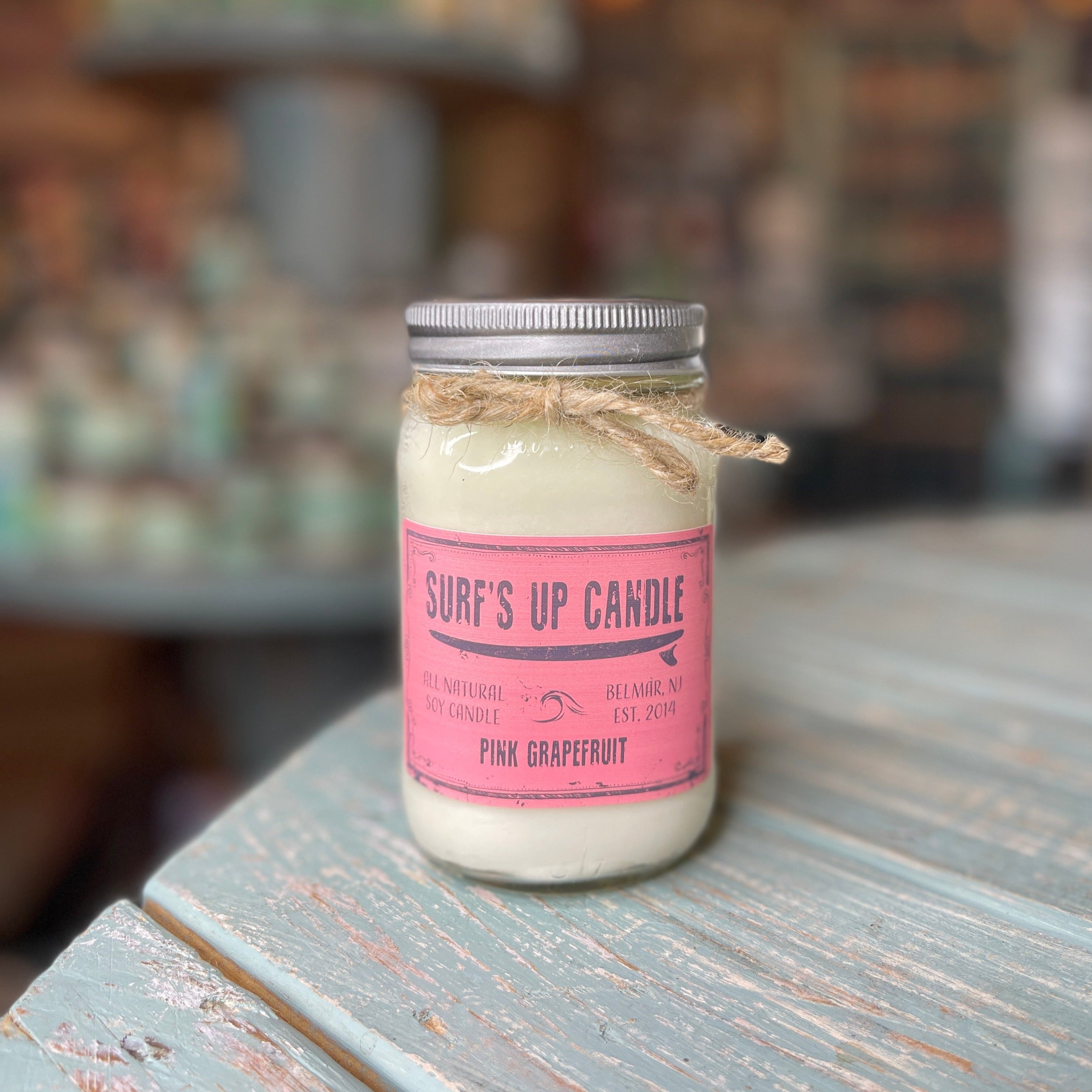 Pink Grapefruit Mason Jar Candle - Original Collection