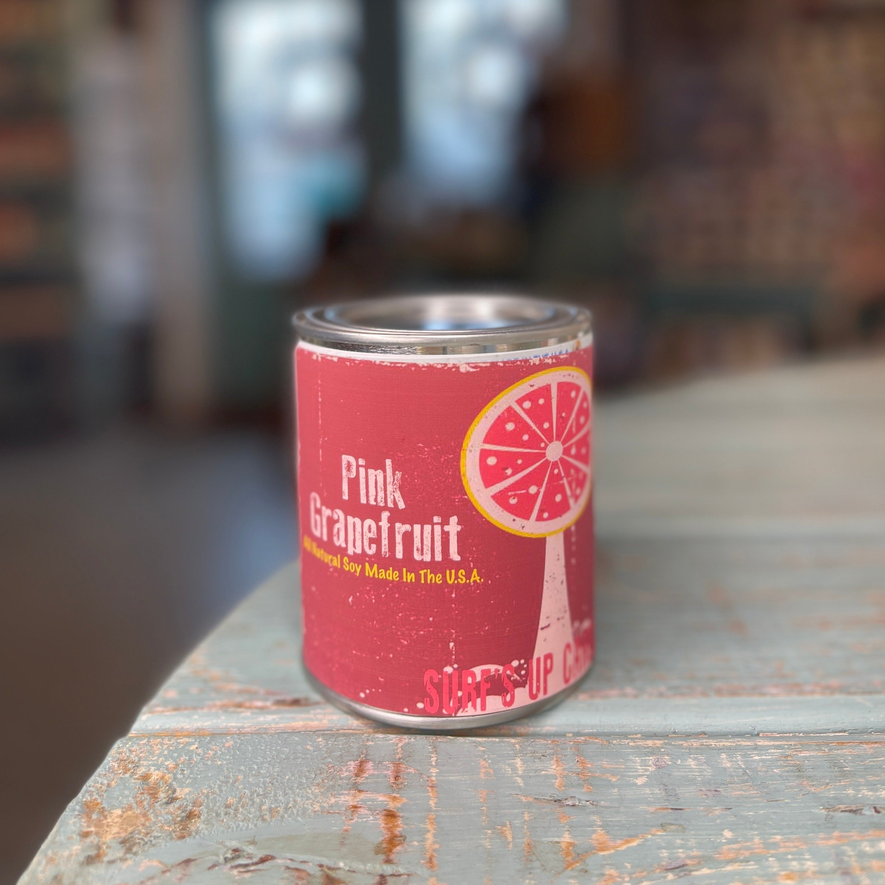Pink Grapefruit Paint Can Candle- Vintage Collection