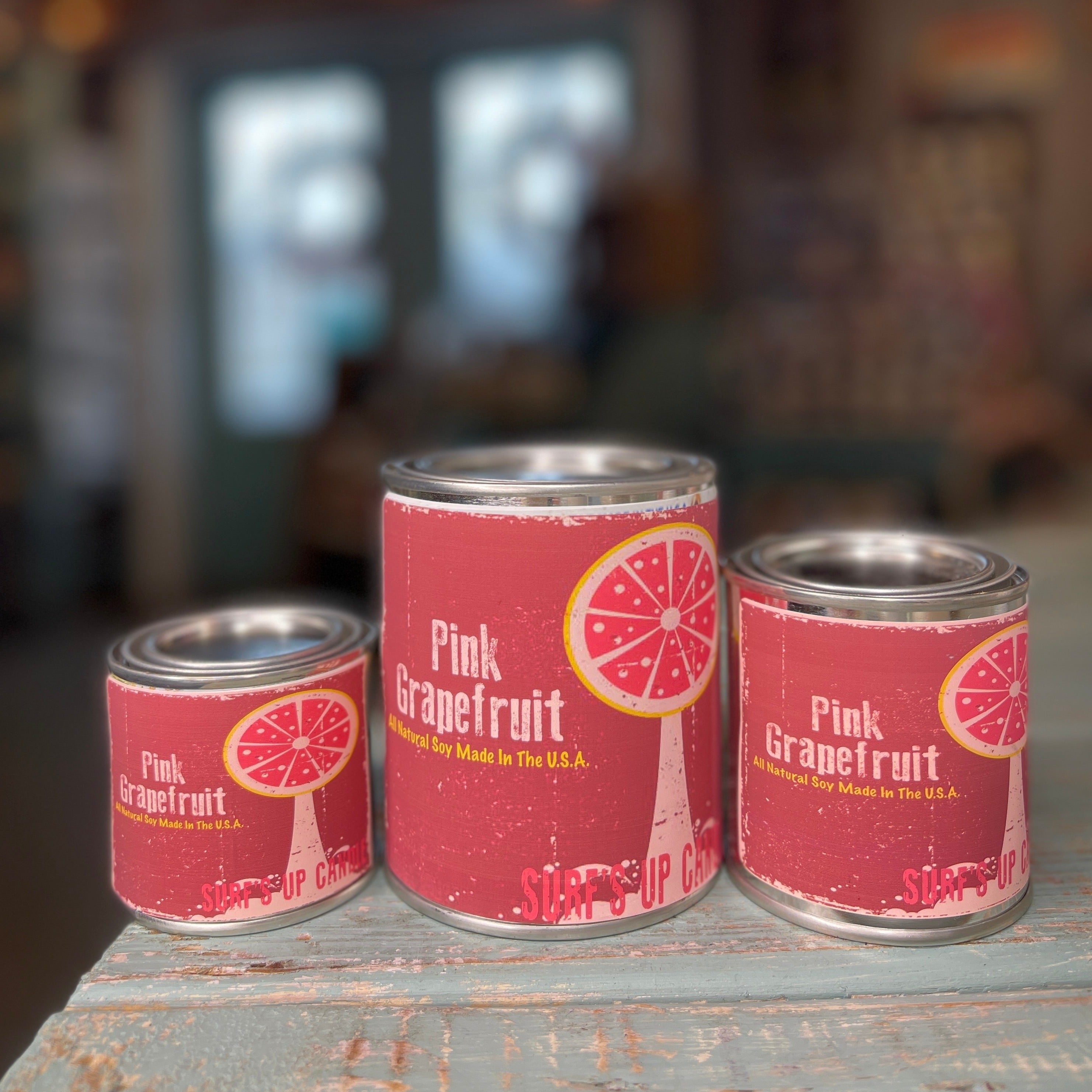 Pink Grapefruit Paint Can Candle- Vintage Collection