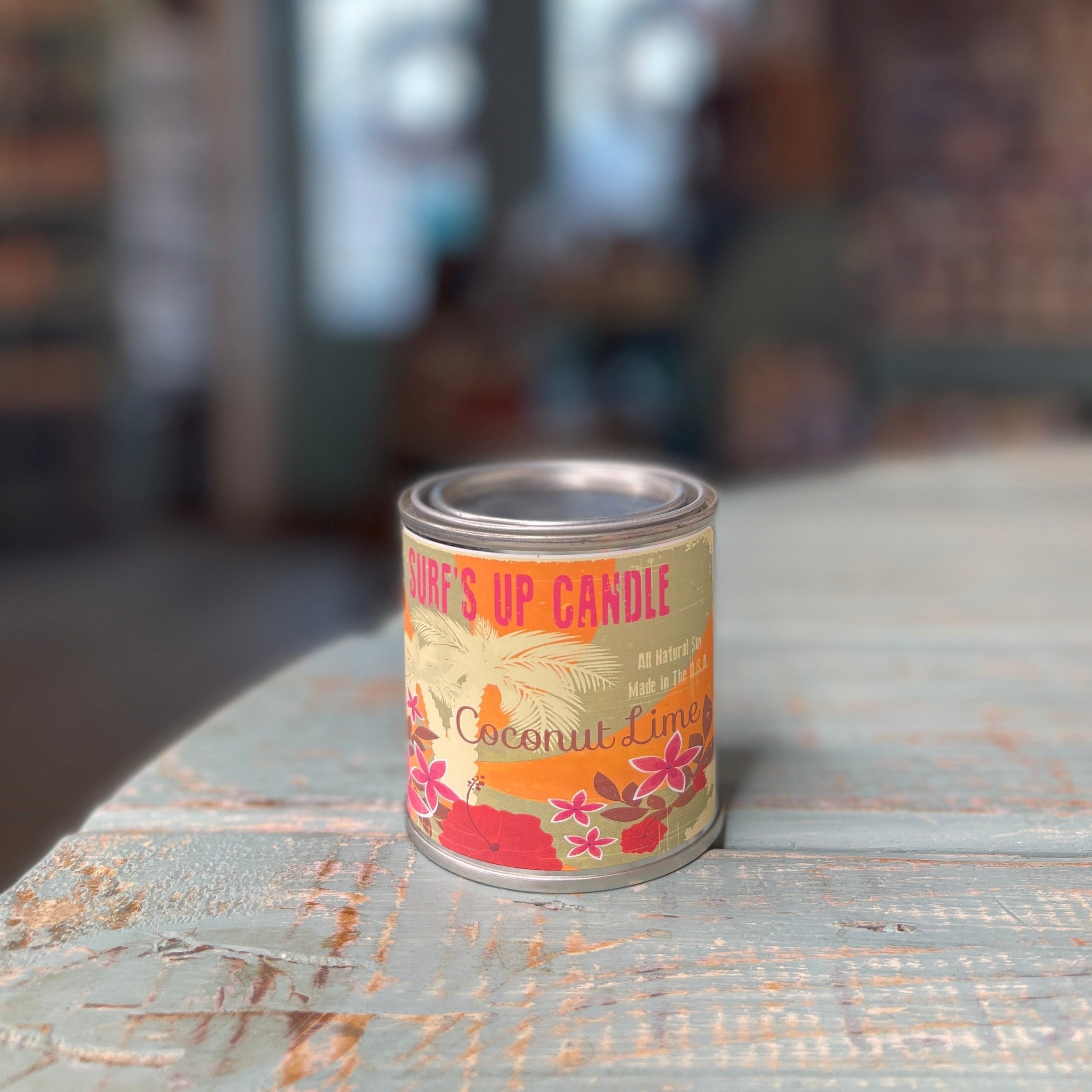 Coconut Lime Paint Can Candle - Vintage Collection
