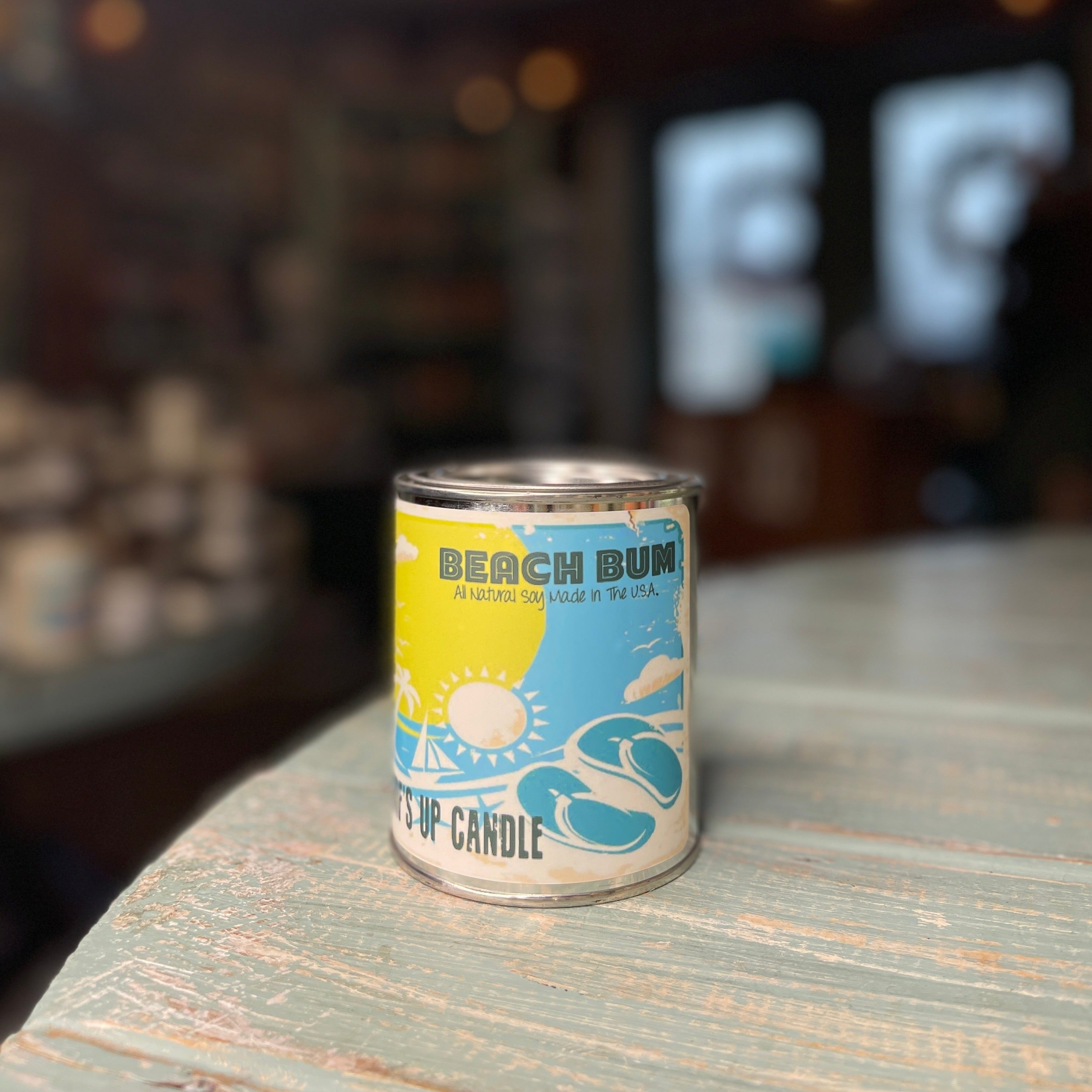 Beach Bum Paint Can Candle - Vintage Collection