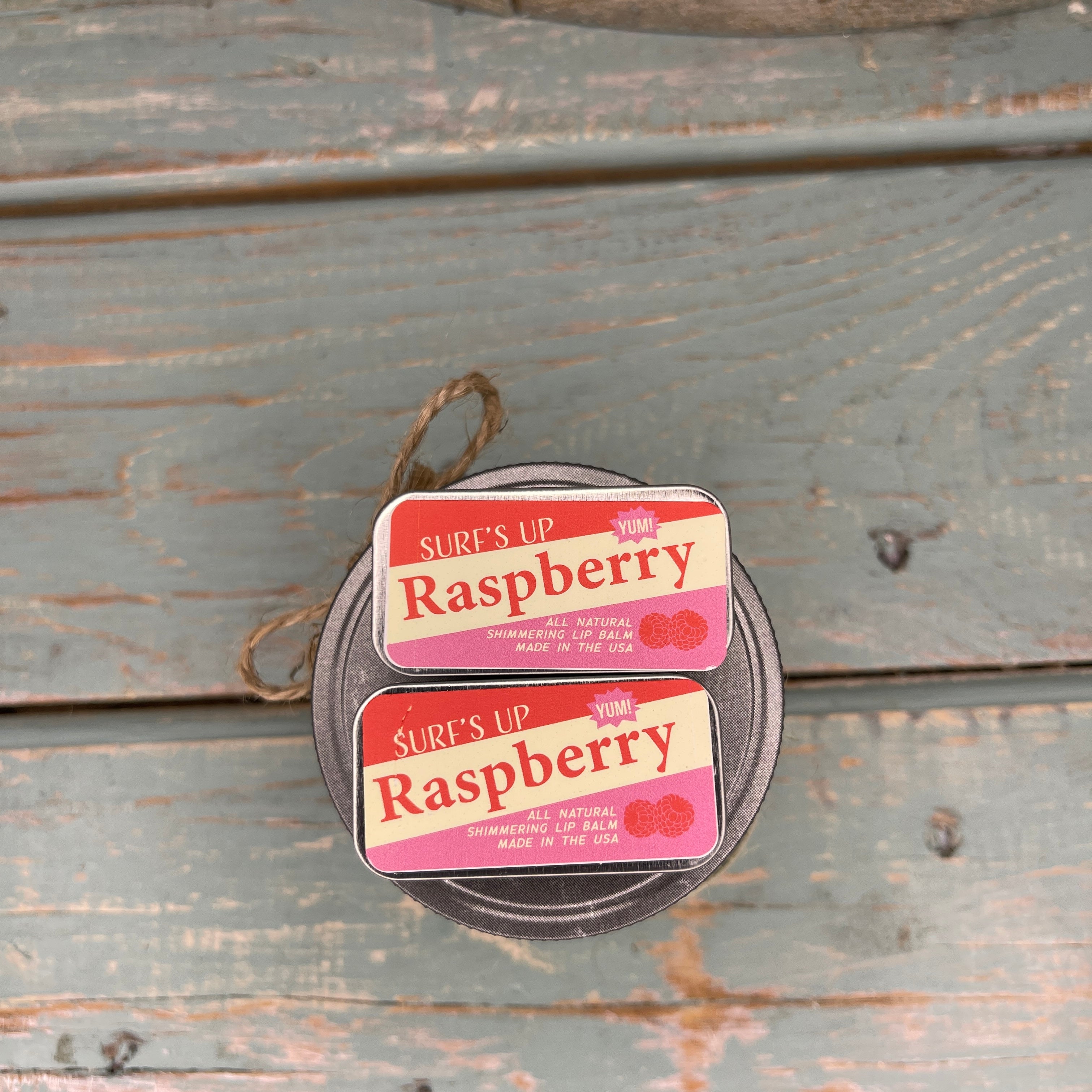 Raspberry Shimmering Lip Balm - Pack of 2