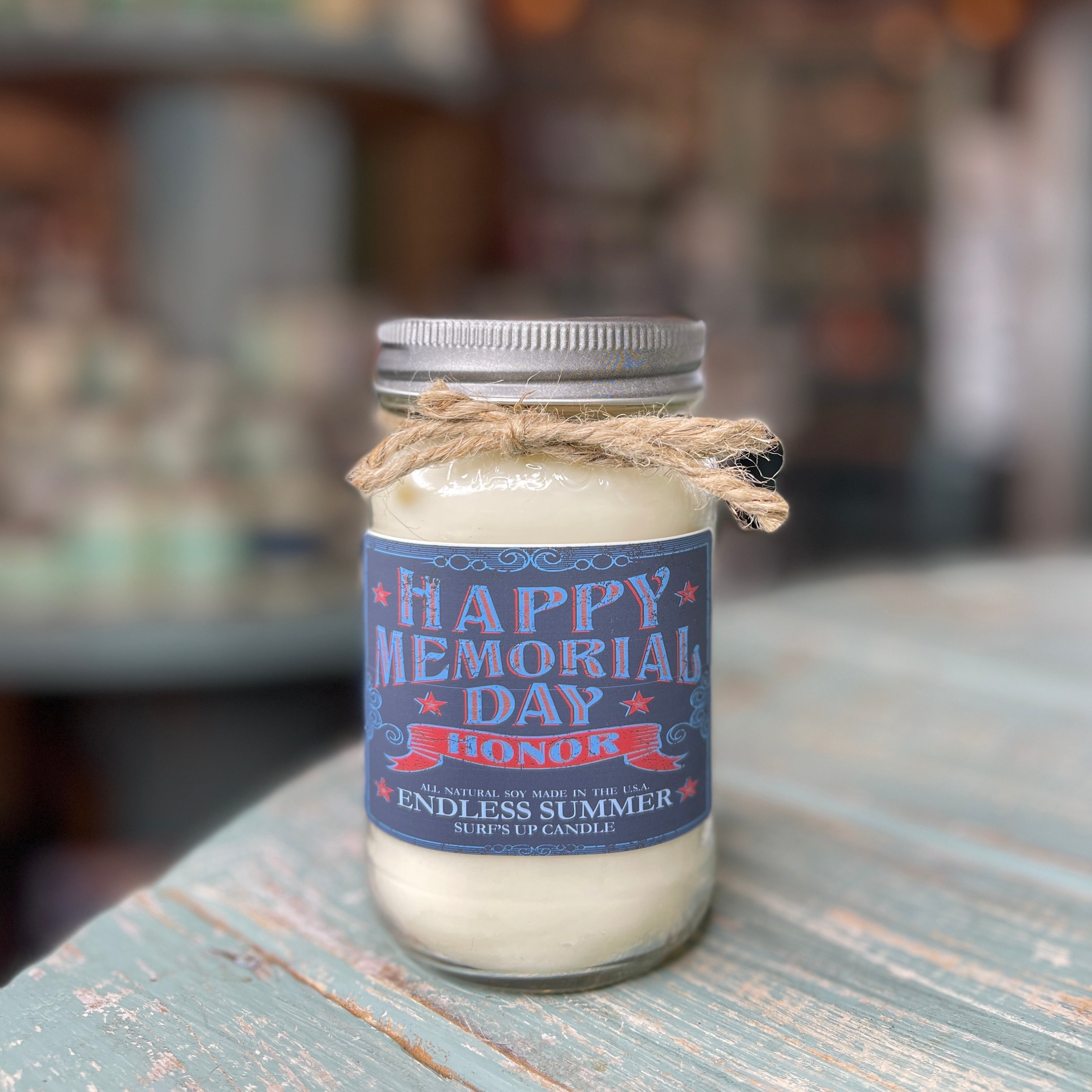 Memorial Day Endless Summer Mason Jar Candle - Americana Collection