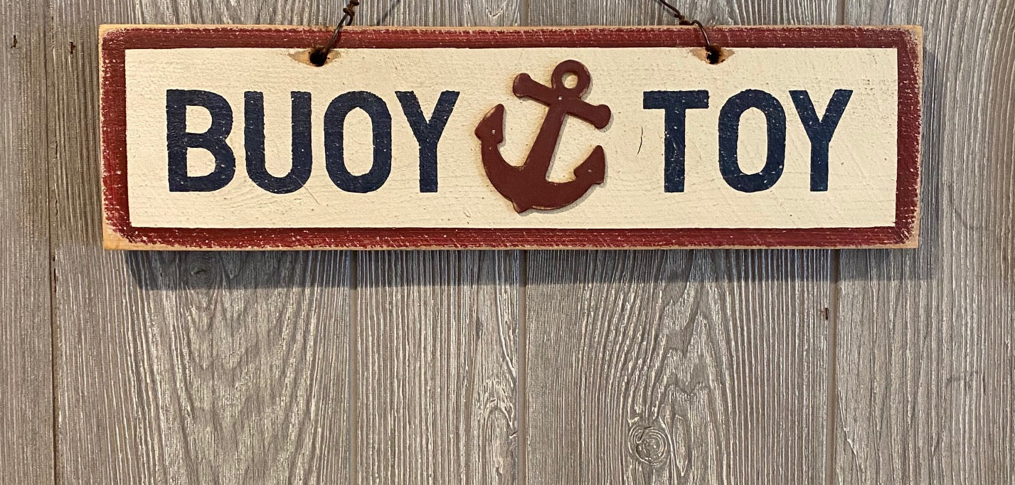 Buoy Toy Sign Red