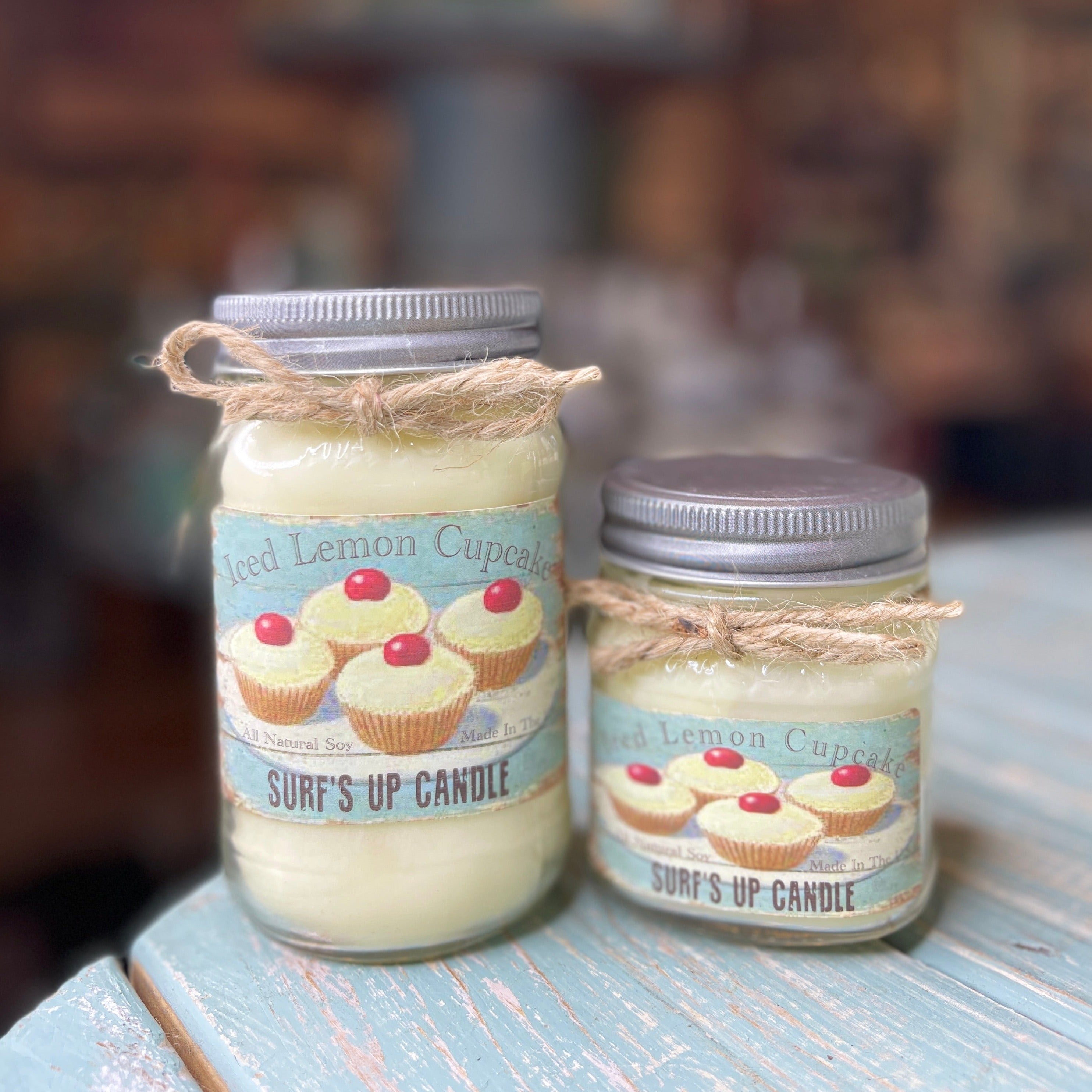 Iced Lemon Biscotti Mason Jar Candle - Vintage Collection