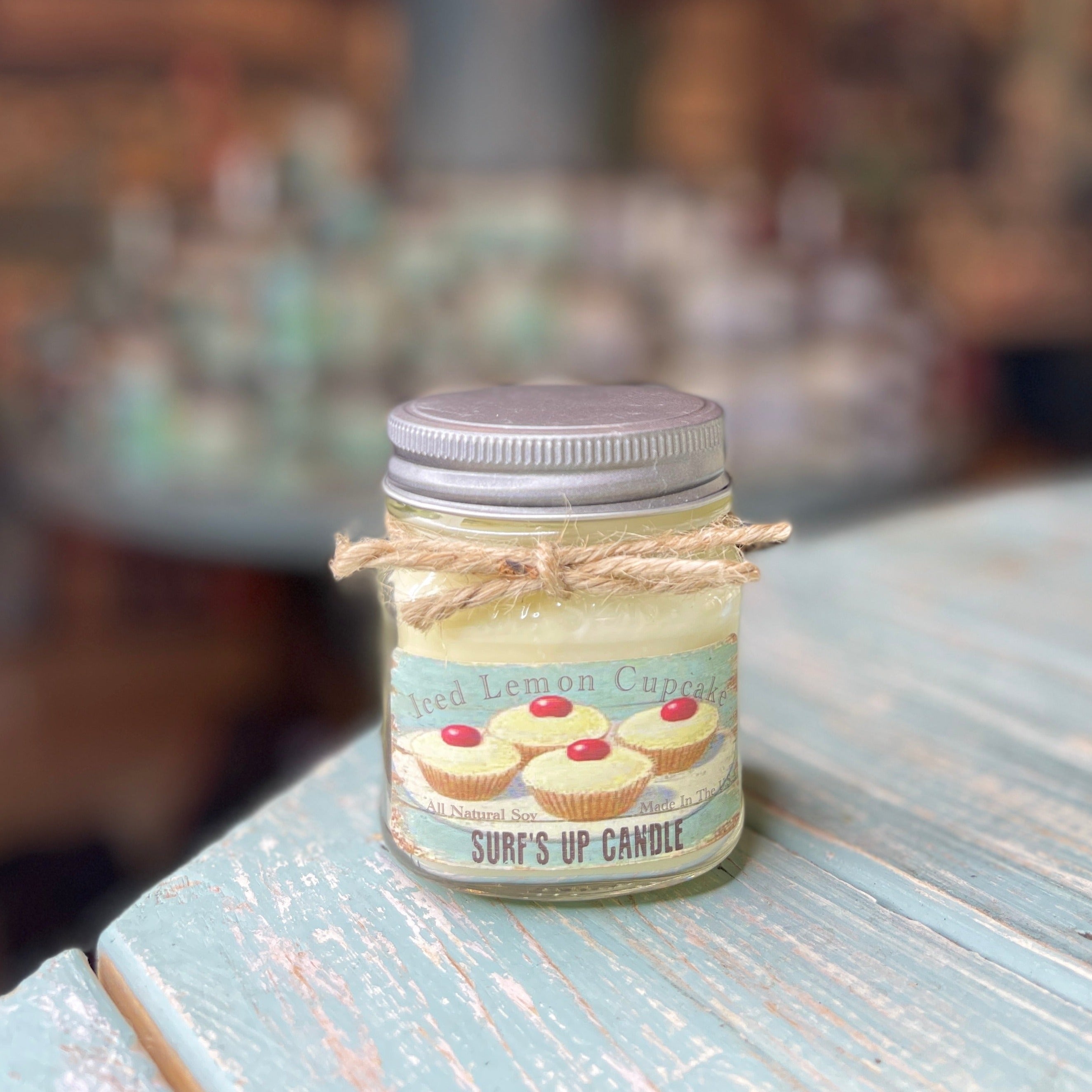Iced Lemon Biscotti Mason Jar Candle - Vintage Collection