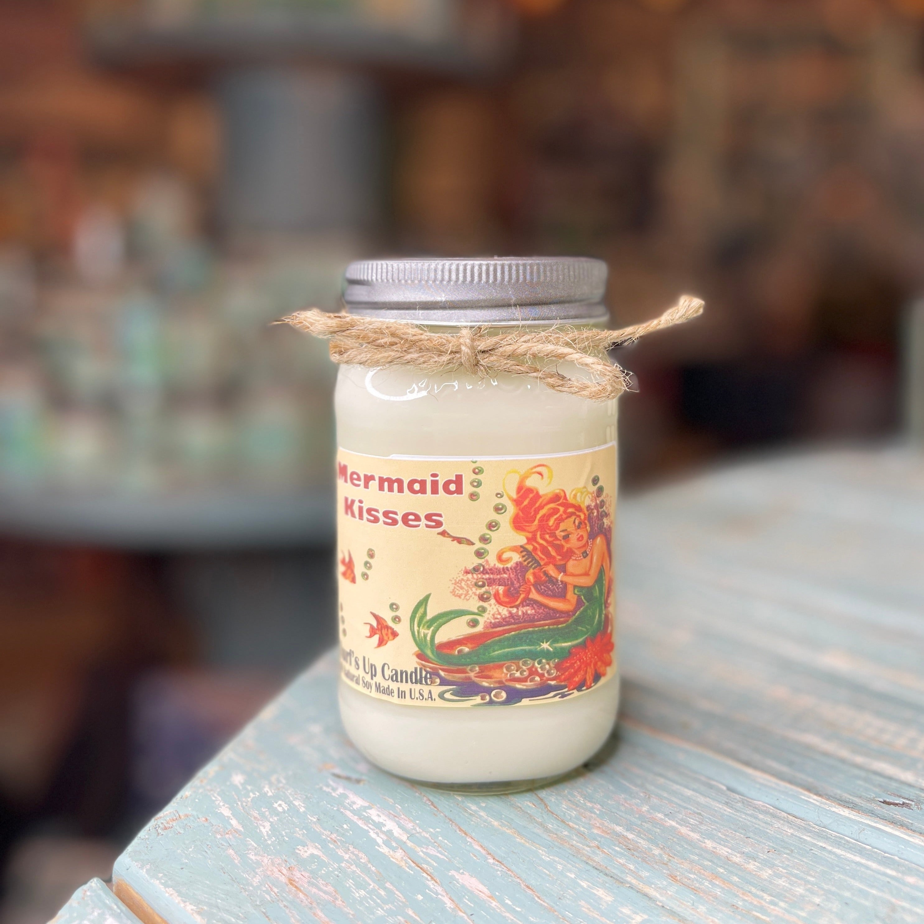 Mermaid Kisses Mason Jar Candle - Vintage Collection