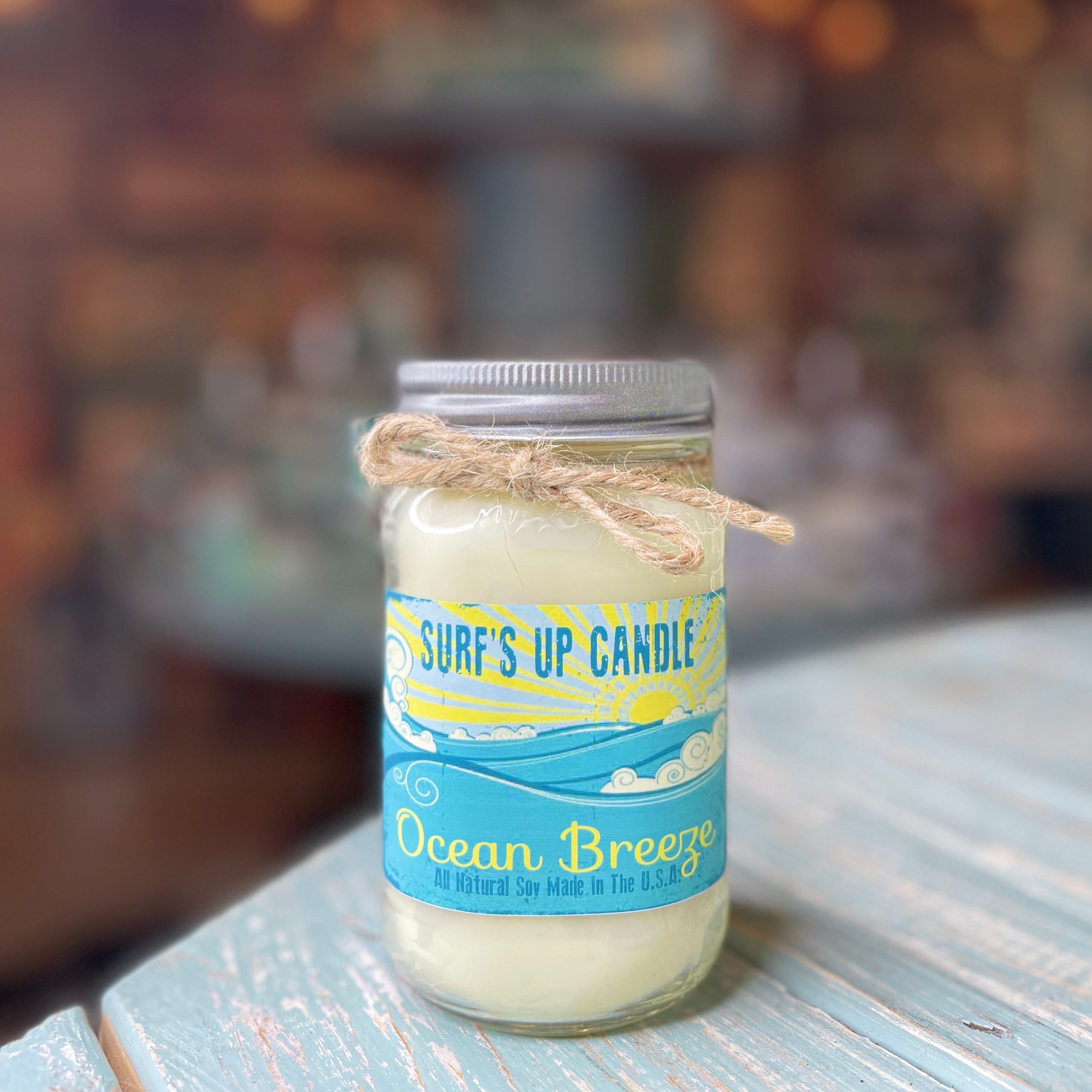 Ocean Breeze Mason Jar Candle - Vintage Collection