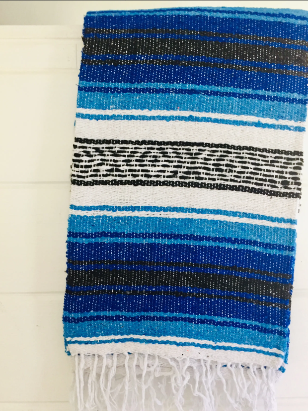 Beach Towels l Throw Blankets - Blue | Black #55