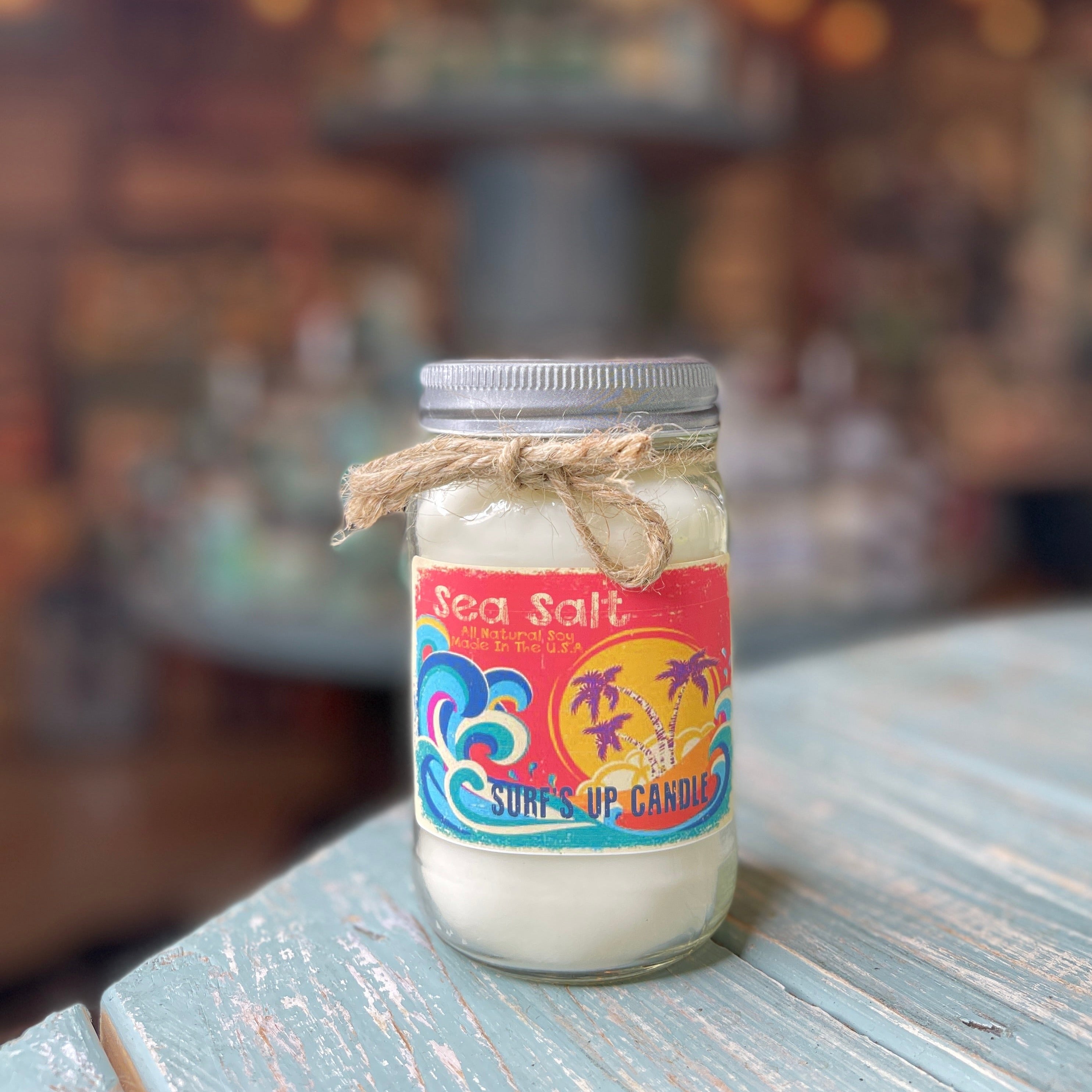 Sea Salt Mason Jar Candle - Vintage Collection