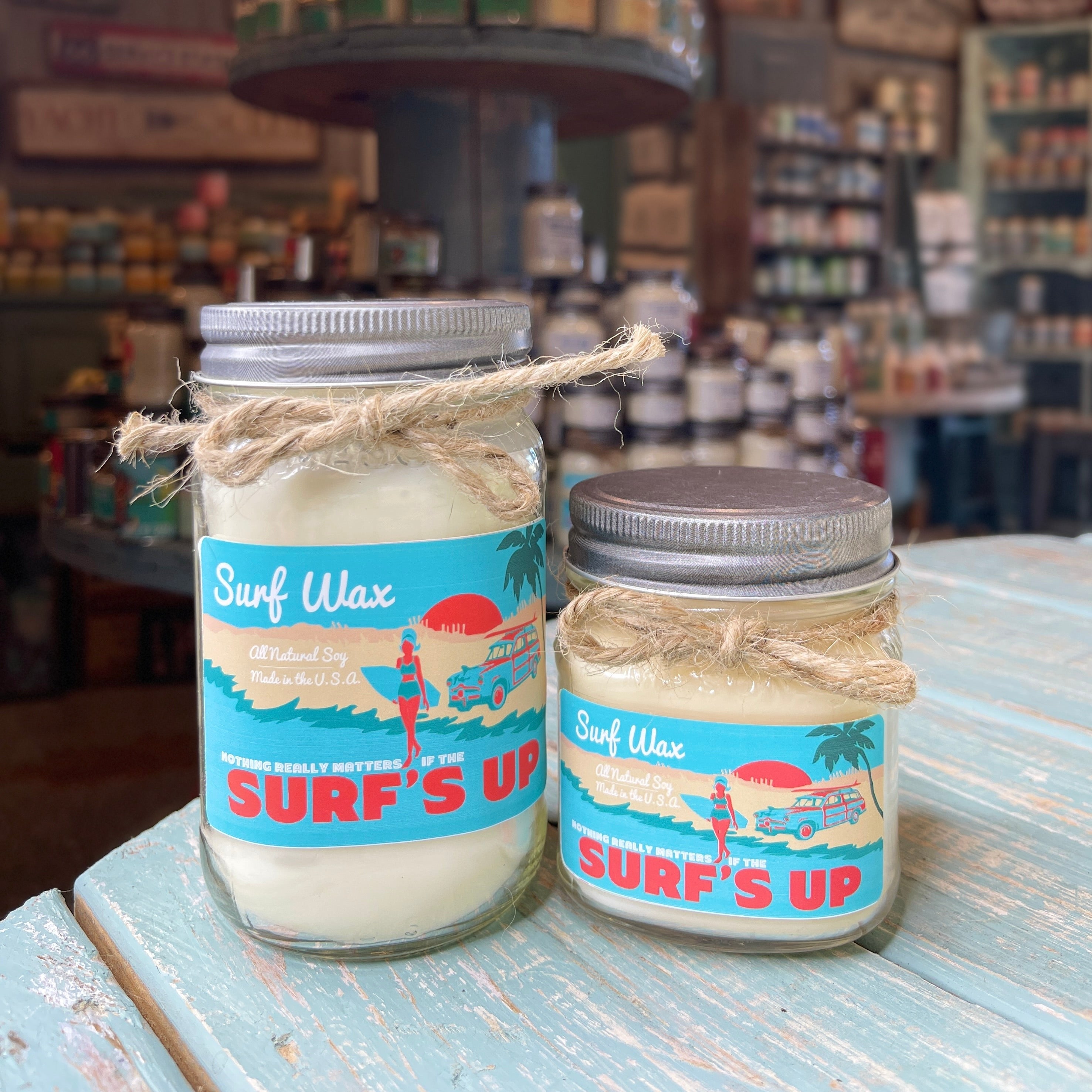 Surf Wax Mason Jar Candle - Vintage Collection