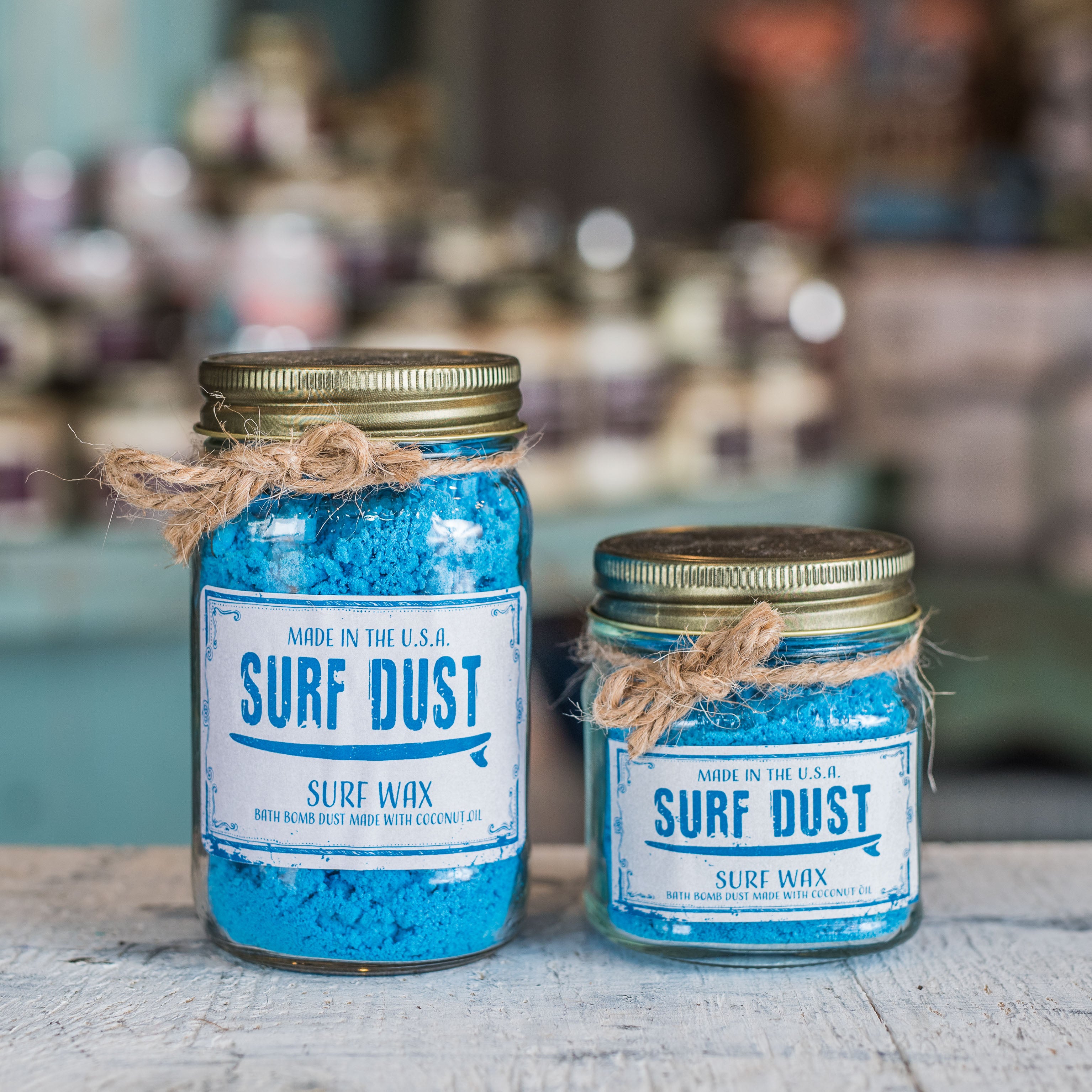 Surf Dust Surf Wax Bath Bomb in a jar